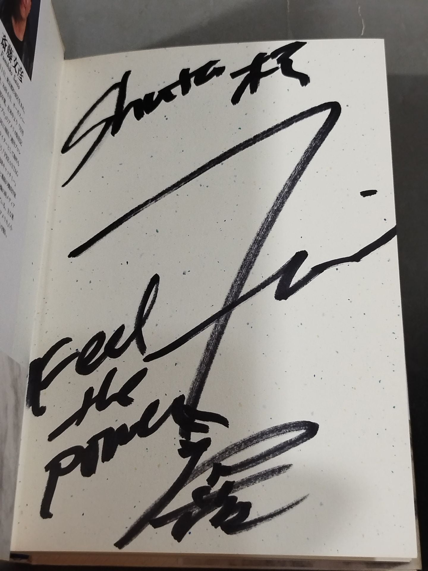 【Fumihiko Saito Hand Signed Autograph 】Taking BumpPro-wrestling column