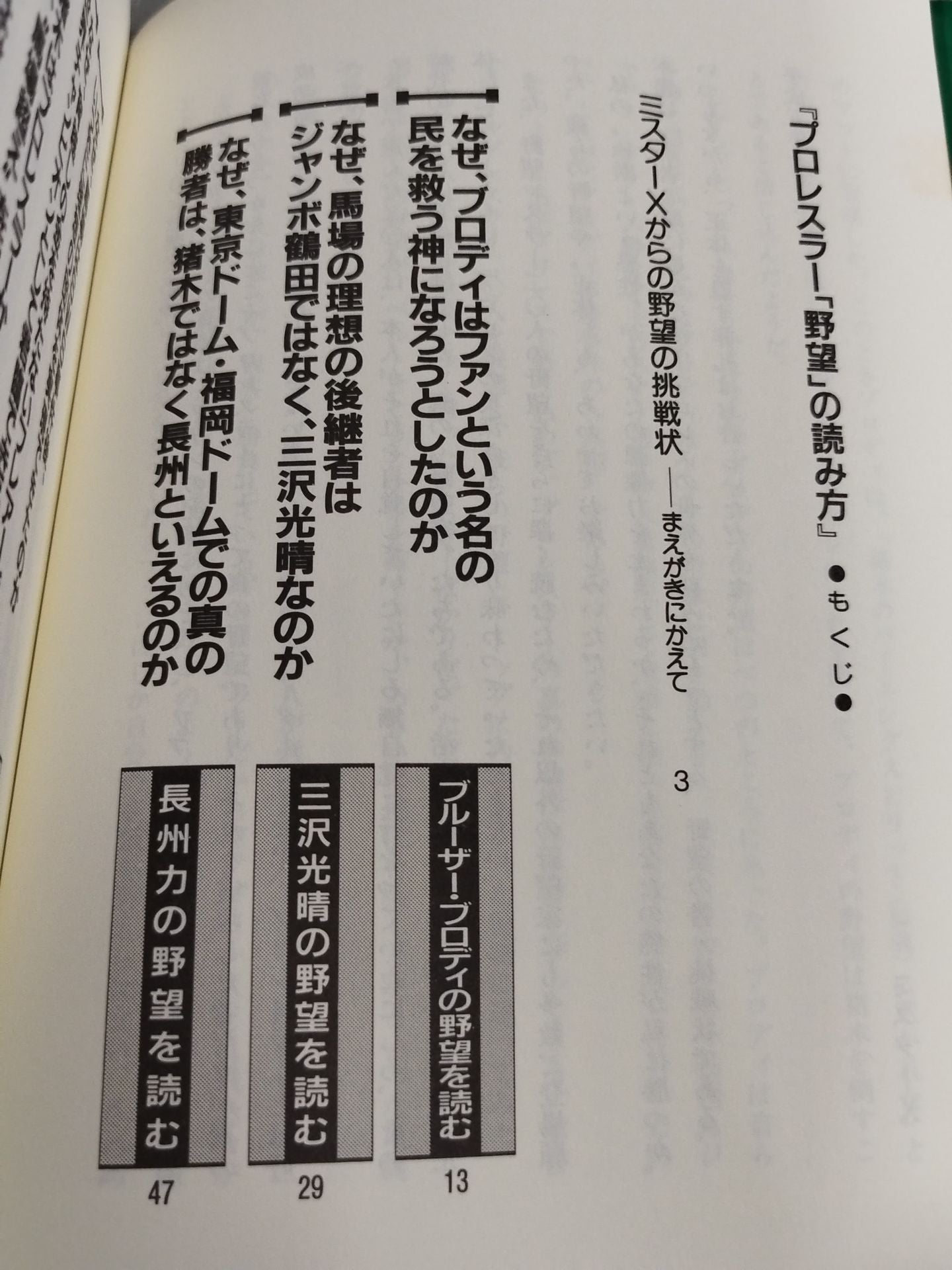 Pocket Book 47 How to read pro wrestler "ambition"