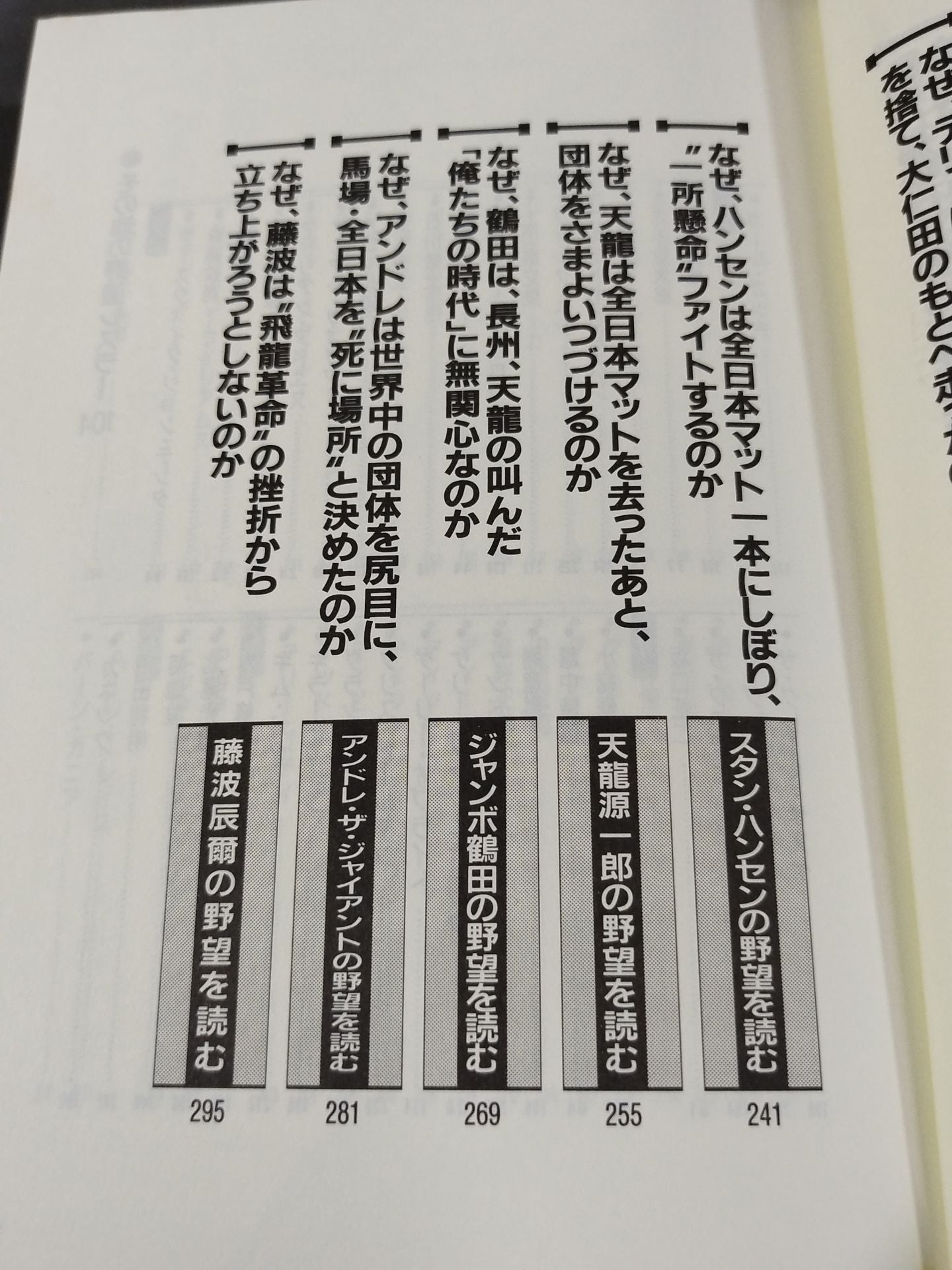 Pocket Book 47 How to read pro wrestler "ambition"