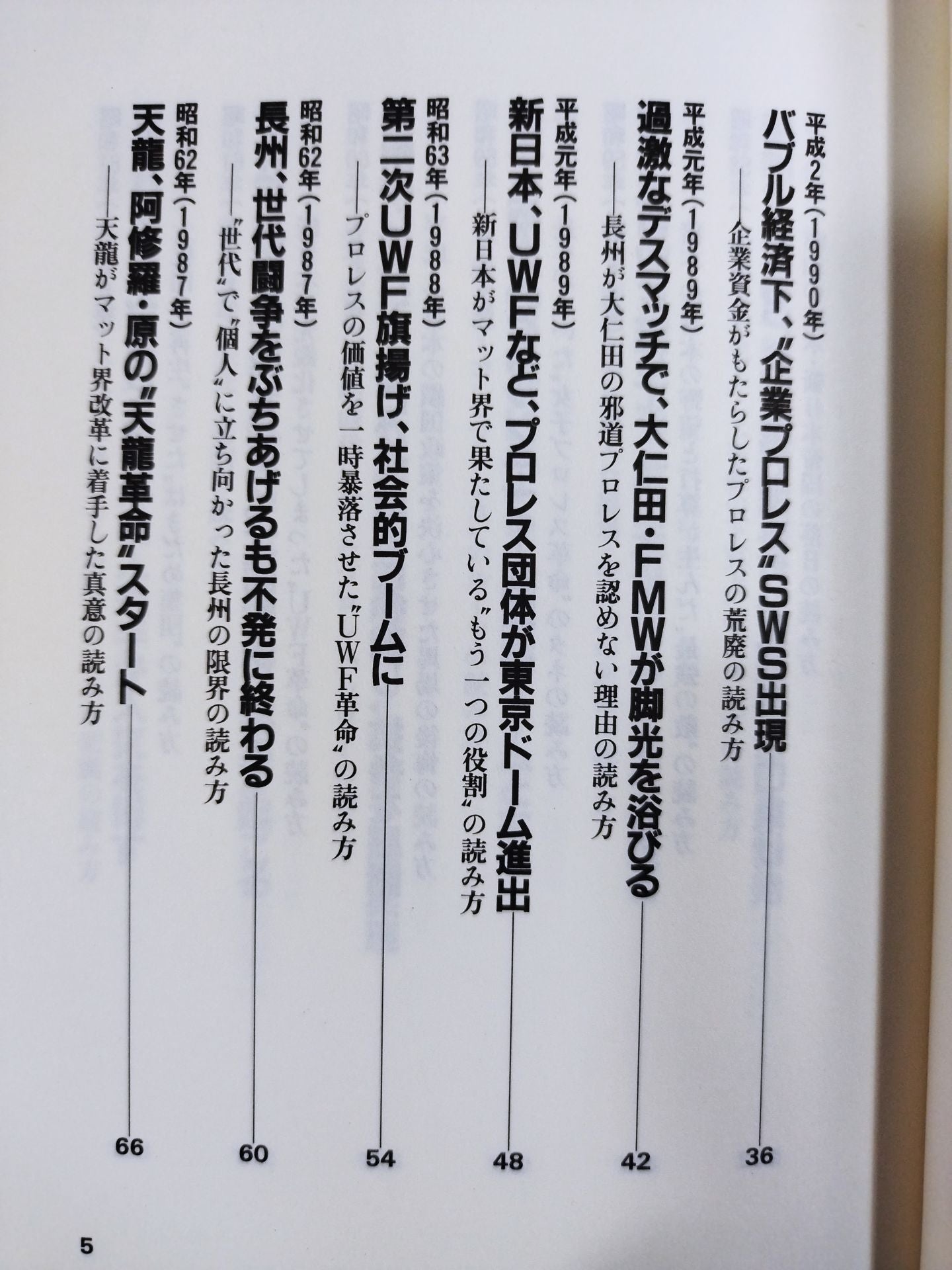 ポケットブック86 プロレス激動40年史の読み方
