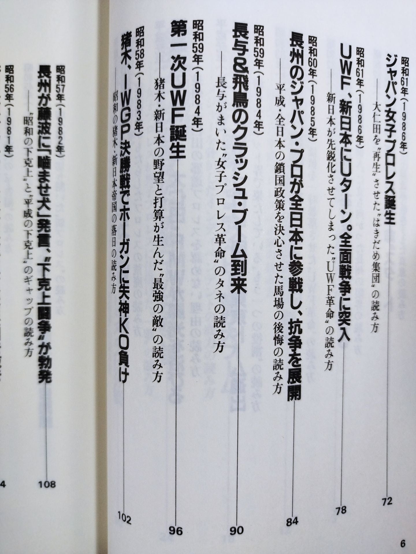 ポケットブック86 プロレス激動40年史の読み方