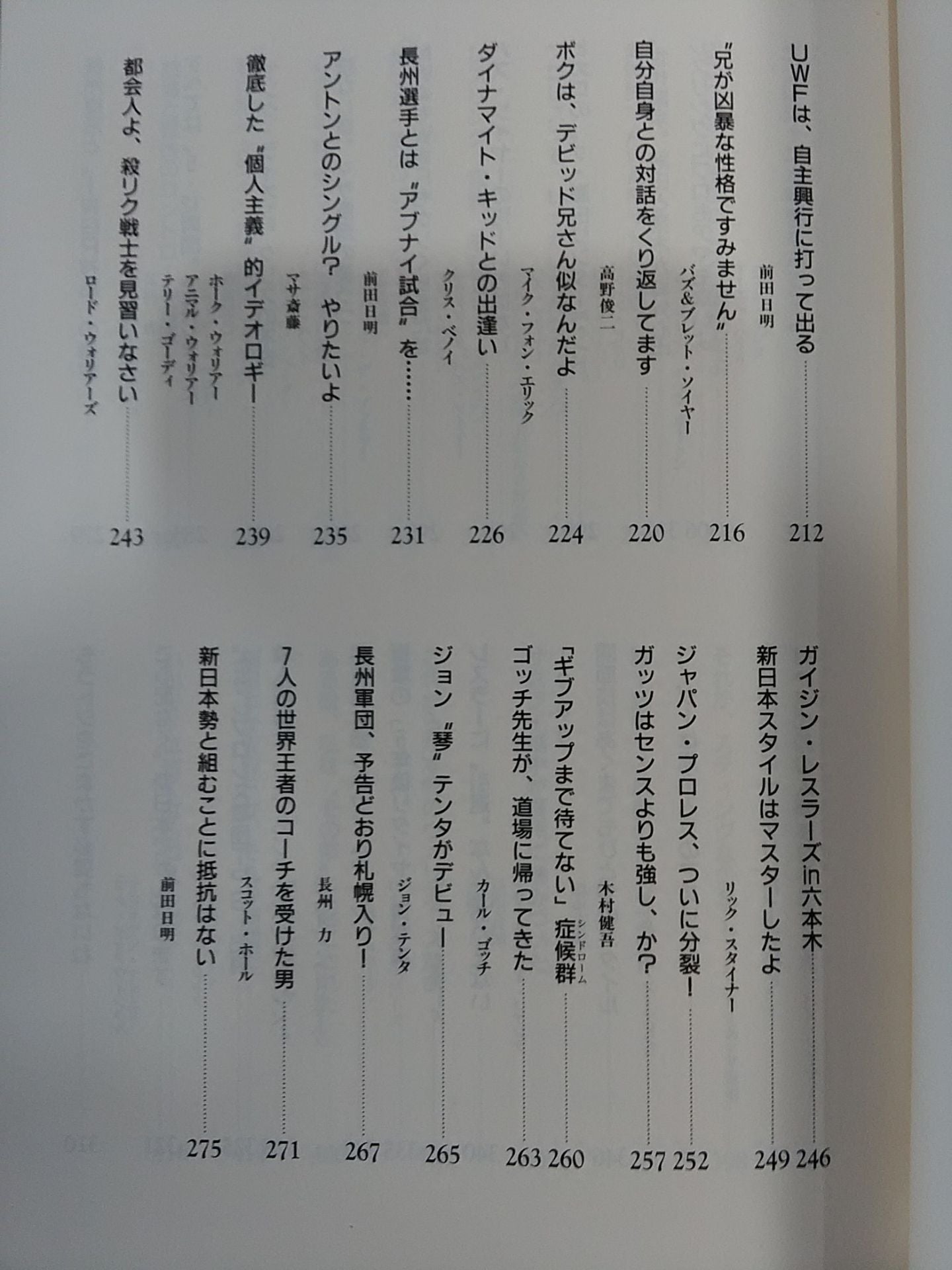 Decade Testimonies of 100 Pro Wrestler (Part 1)