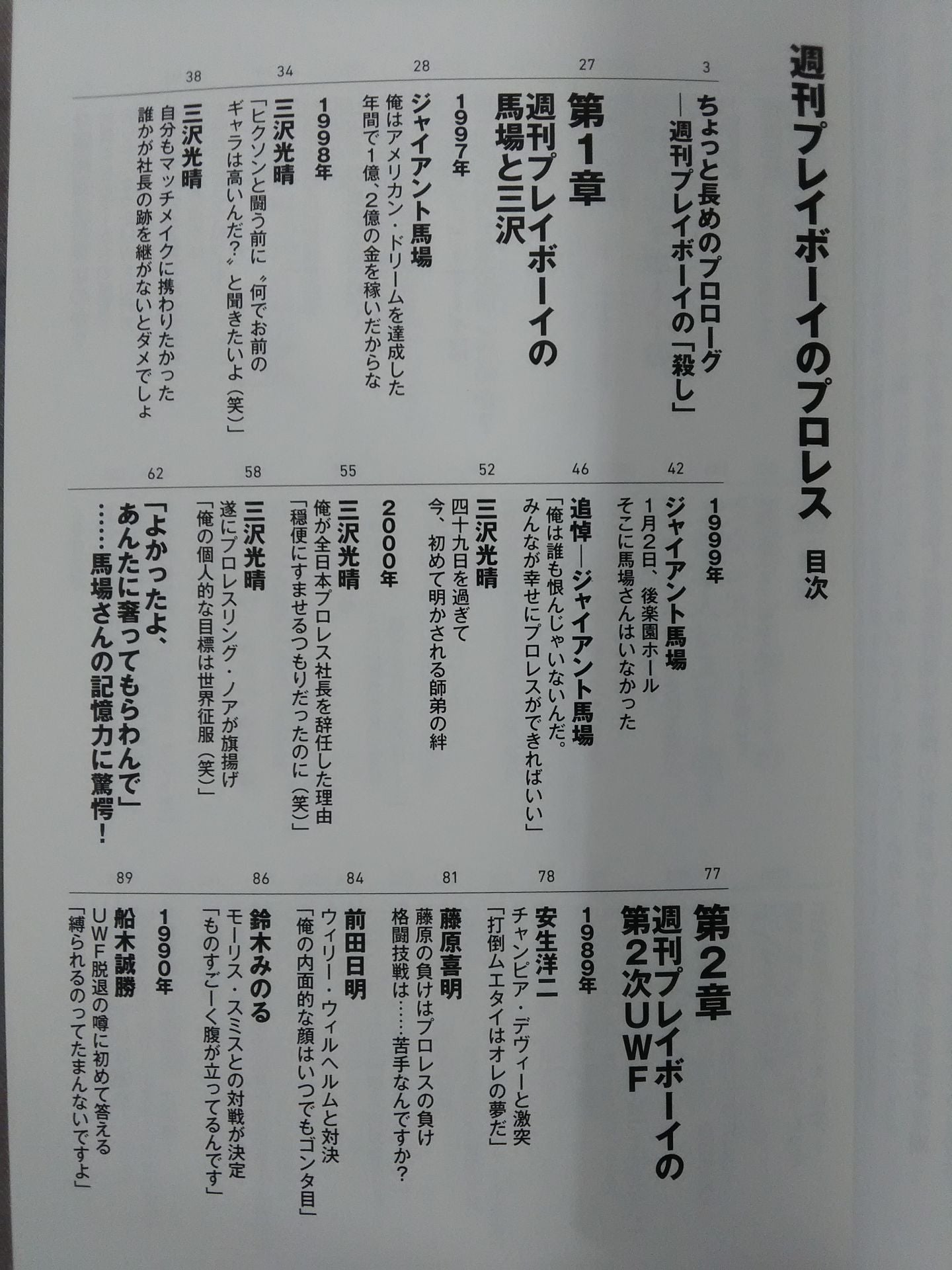 週刊プレイボーイのプロレス