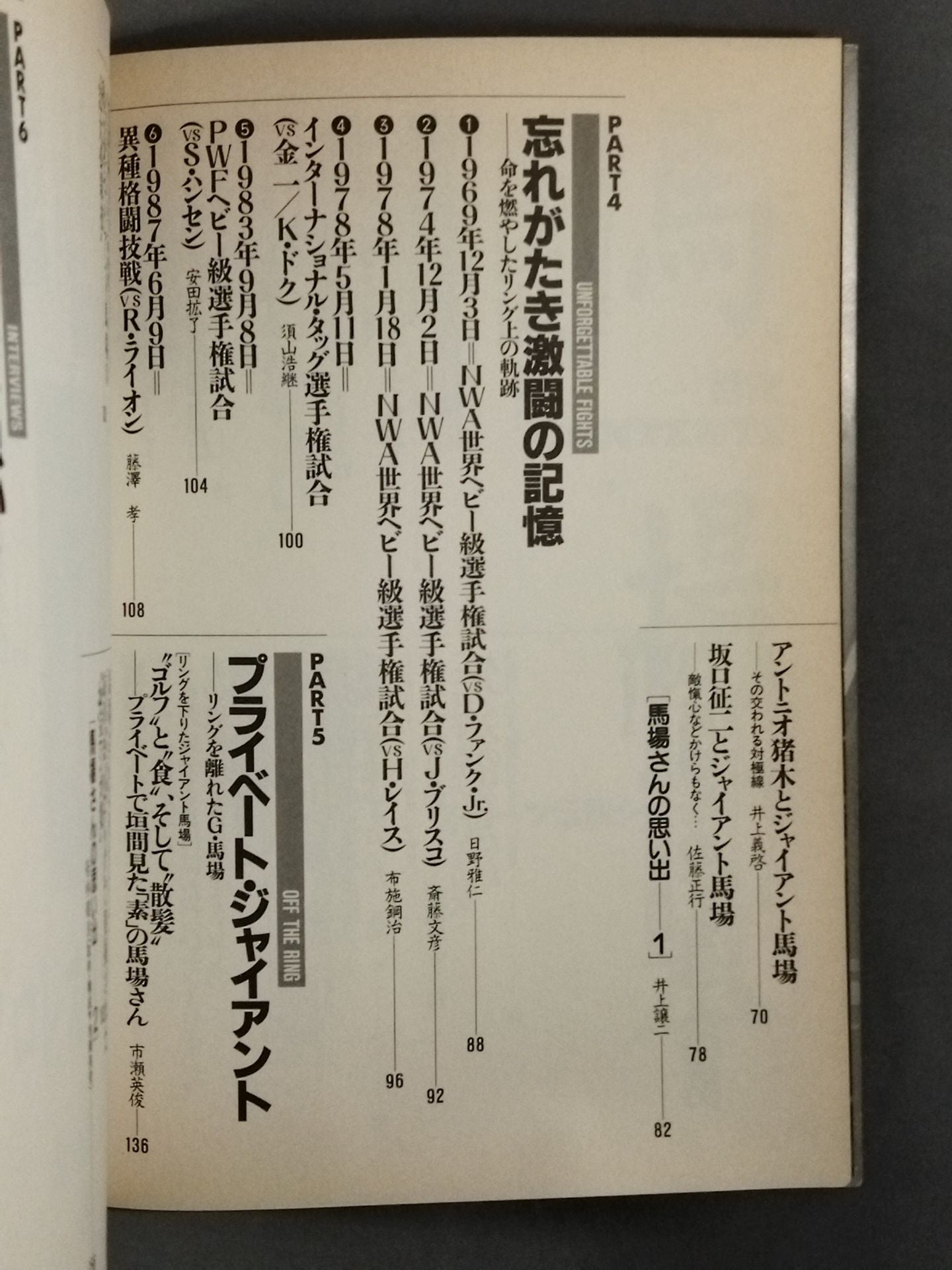 馬場本 スポーツ伝説シリーズ8