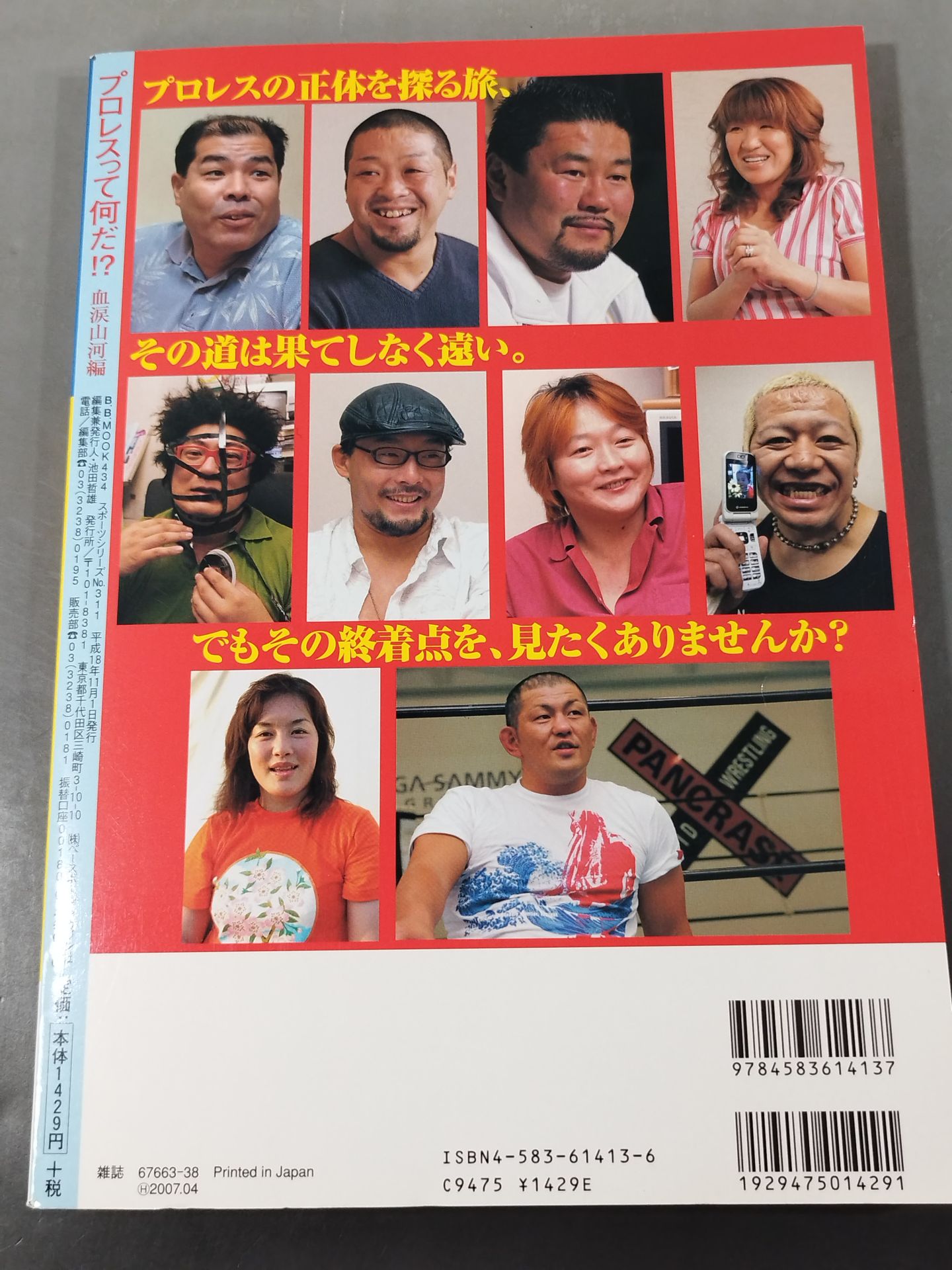 What is Pro Wrestling !? Say goodbye to too shallow exposure books! Blood and Tears