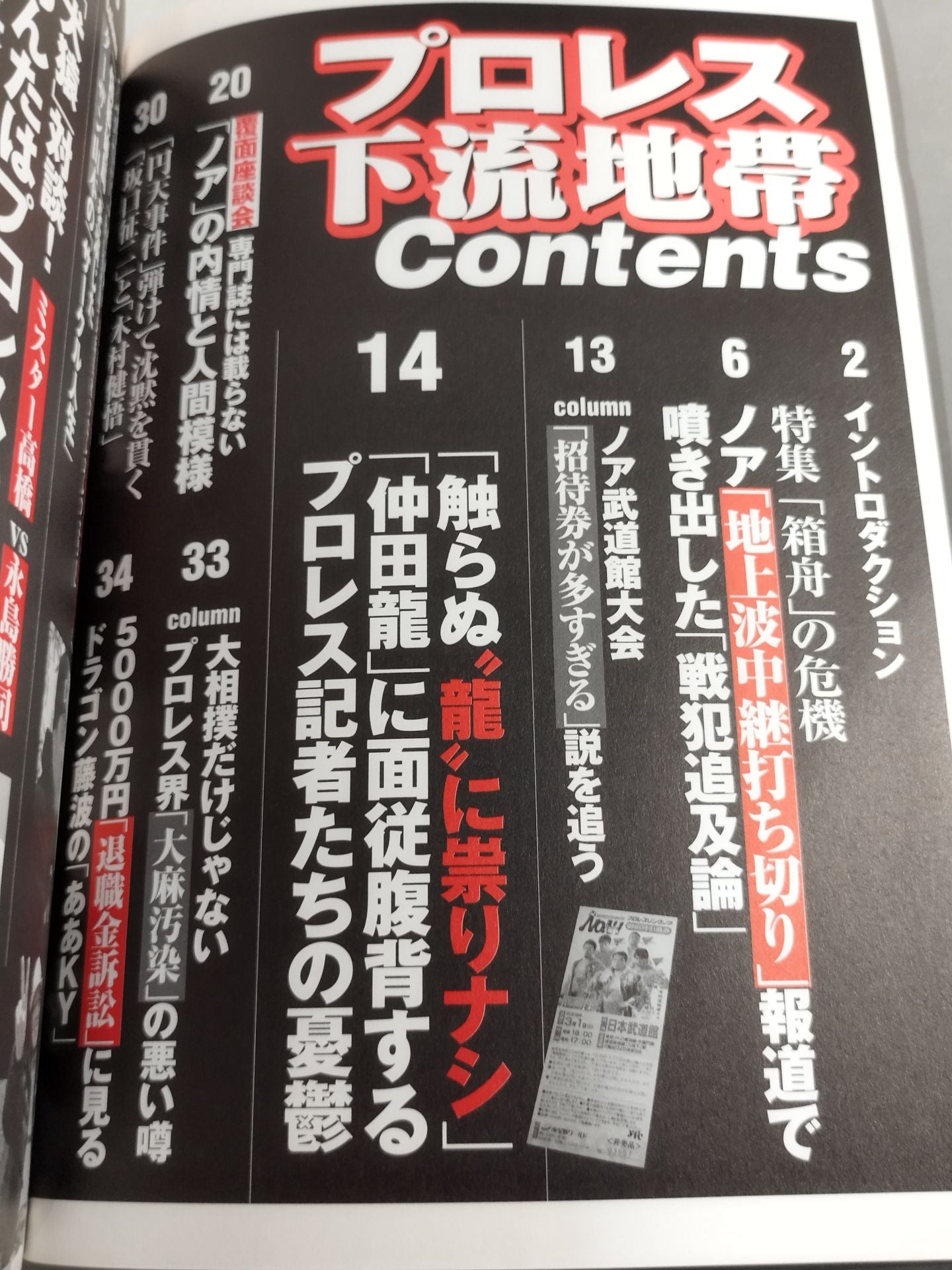 別冊宝島1599 プロレス下流地帯