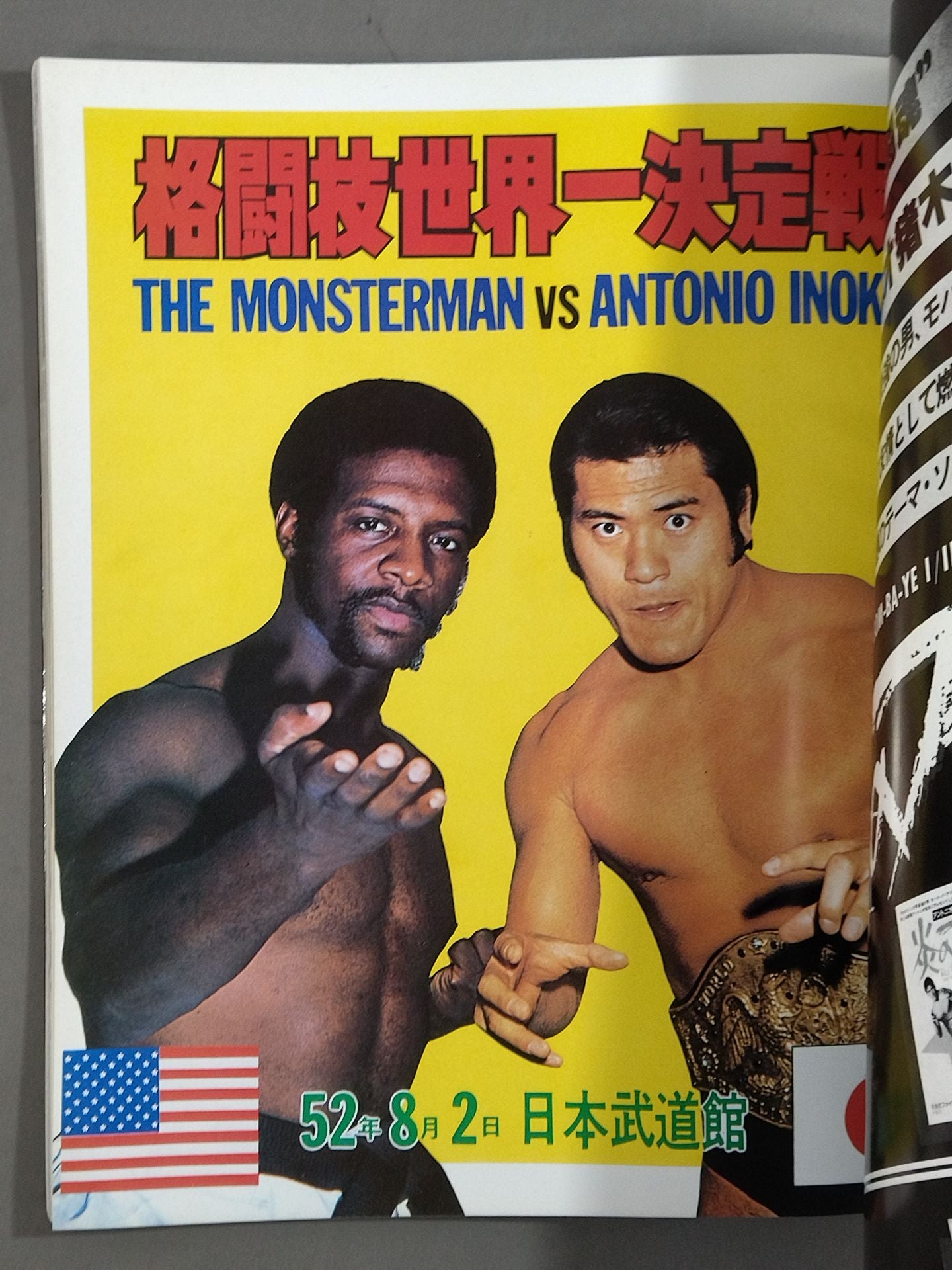 Burning Fighting Spirit New Japan Pro Wrestling Pro-wrestling 30th Anniversary Publication Project Official Reprint Pamphlet Series Martial Arts World Championship Fight