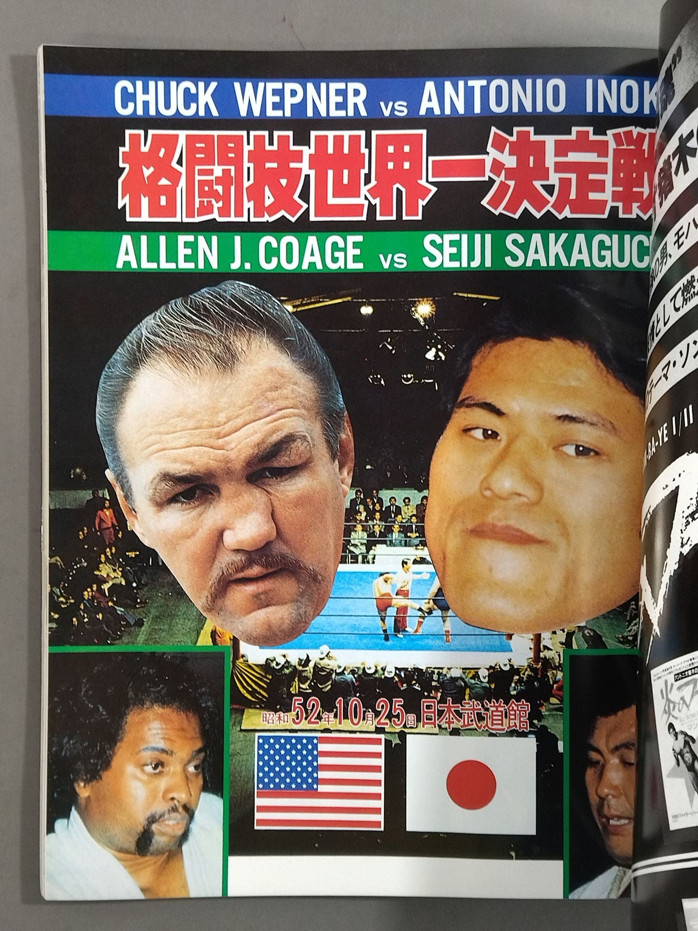 Burning Fighting Spirit New Japan Pro Wrestling Pro-wrestling 30th Anniversary Publication Project Official Reprint Pamphlet Series Martial Arts World Championship Fight