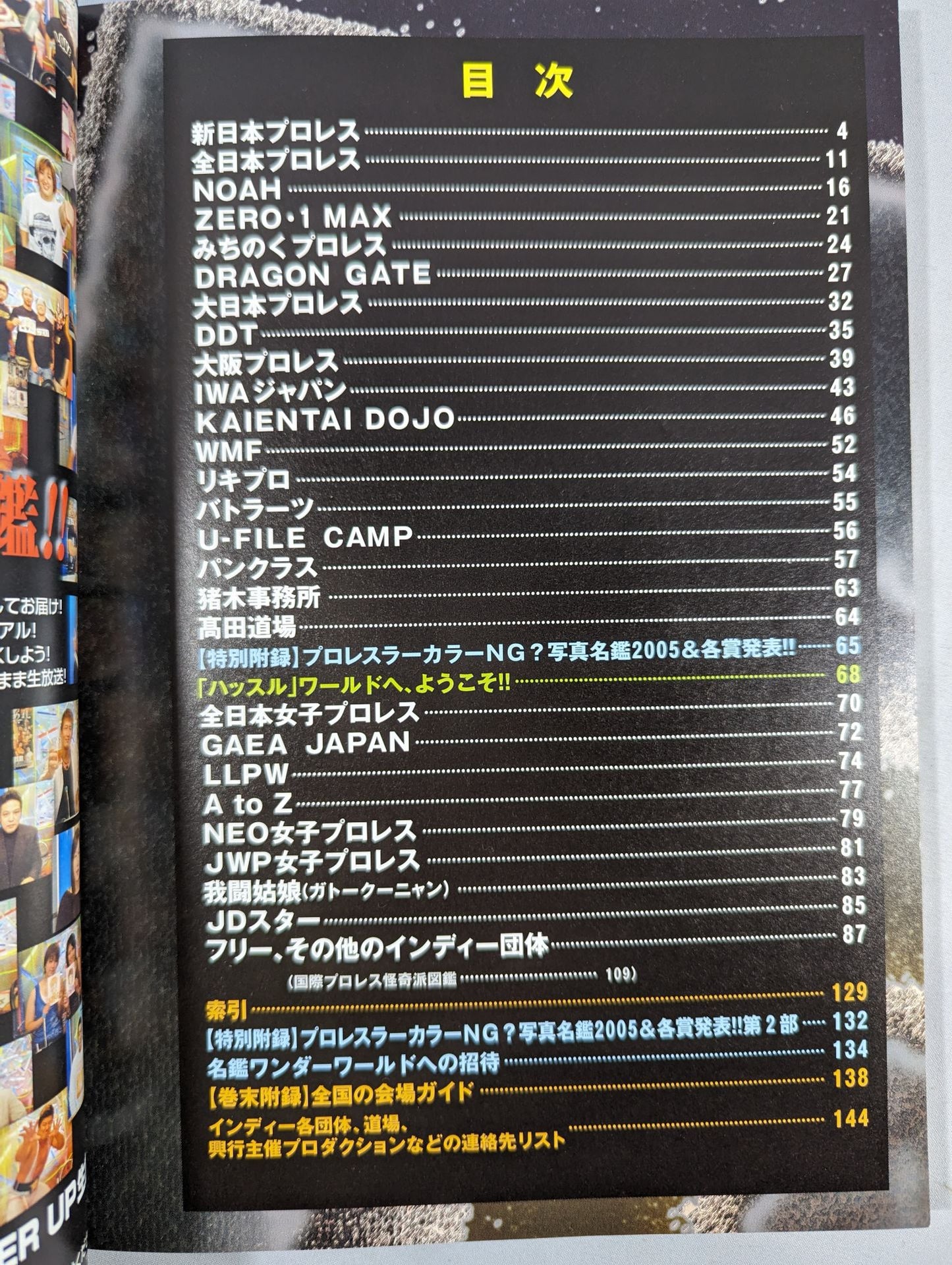 プロレスラー カラー写真名鑑2005 増補改訂版