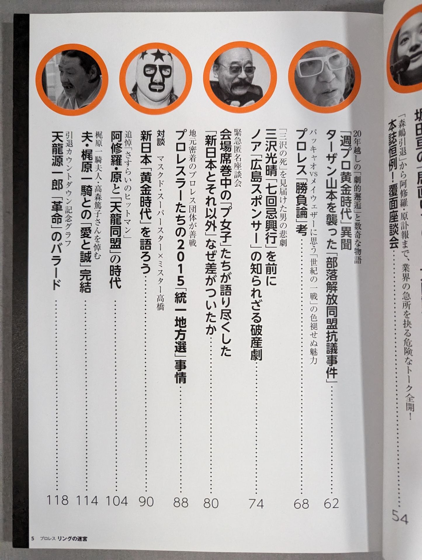 別冊宝島2341 プロレス リングの迷宮 新日本のノア植民地支配と森嶋引退の真相