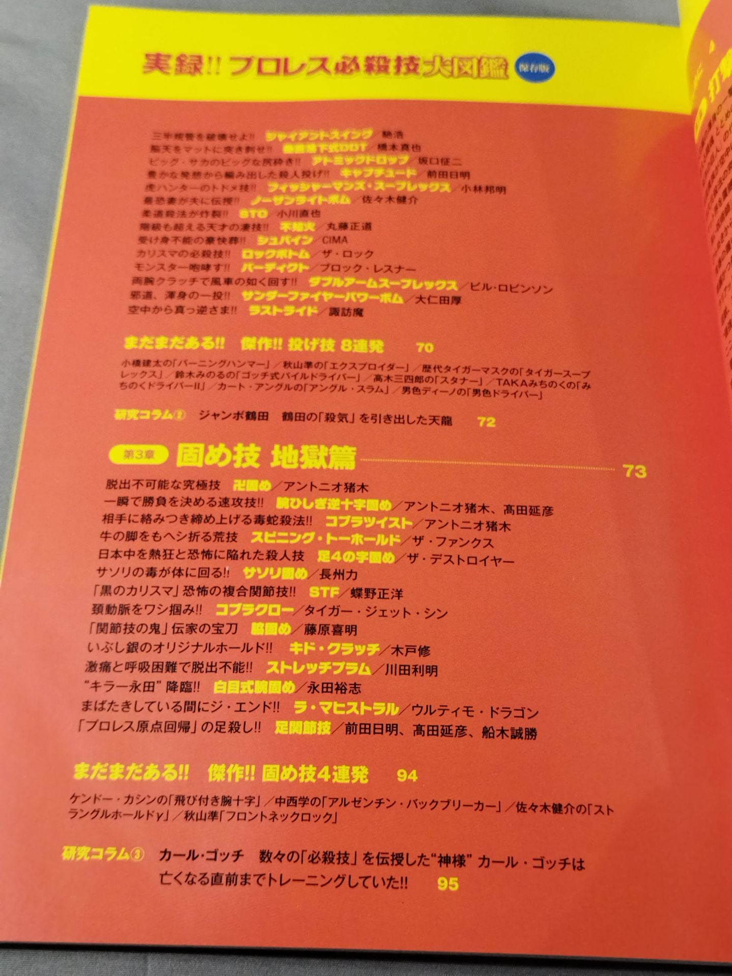 実録!! プロレス必殺技大図鑑