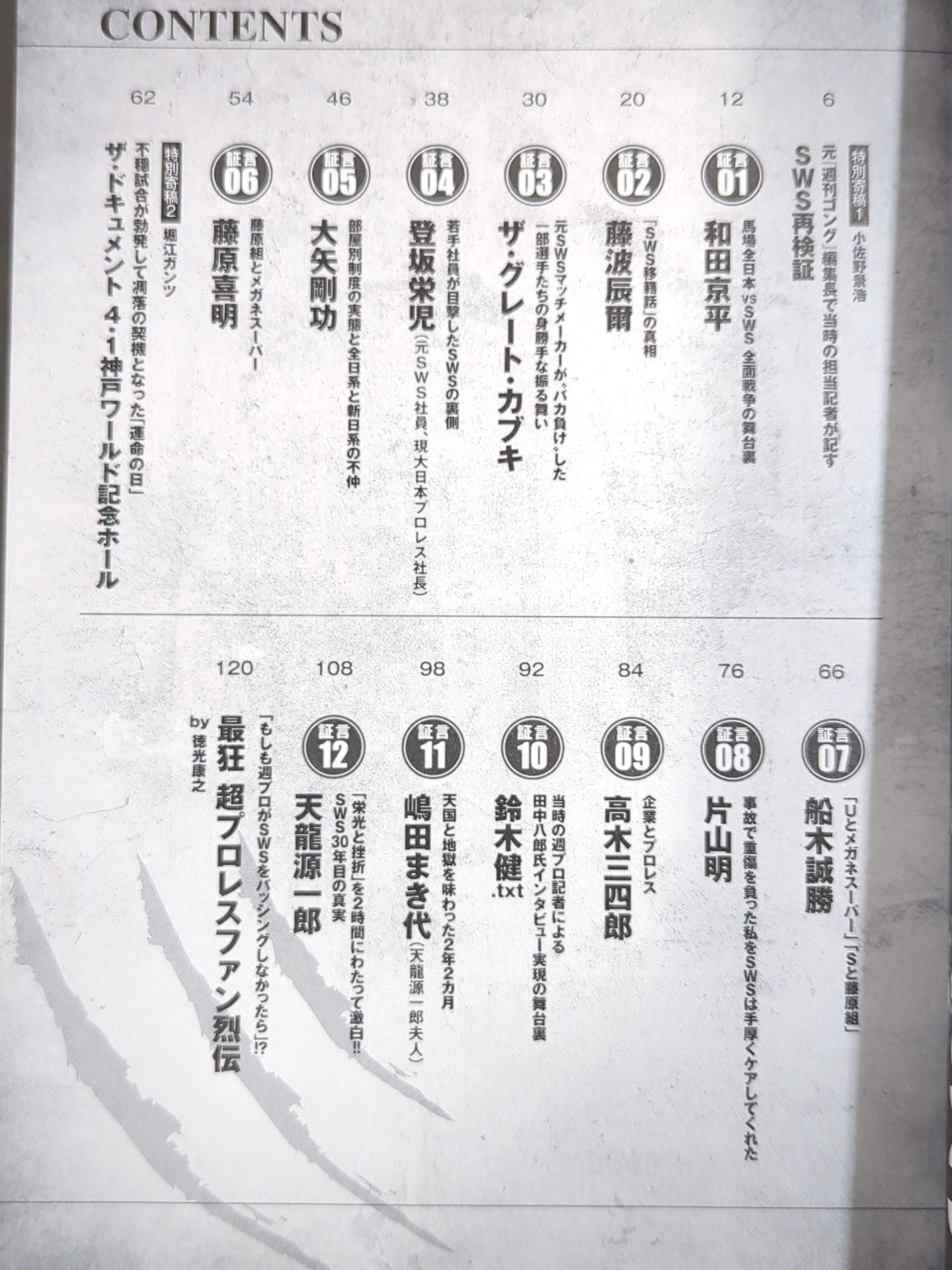 俺たちのプロレス Vol.15 SWS 30年目の真実