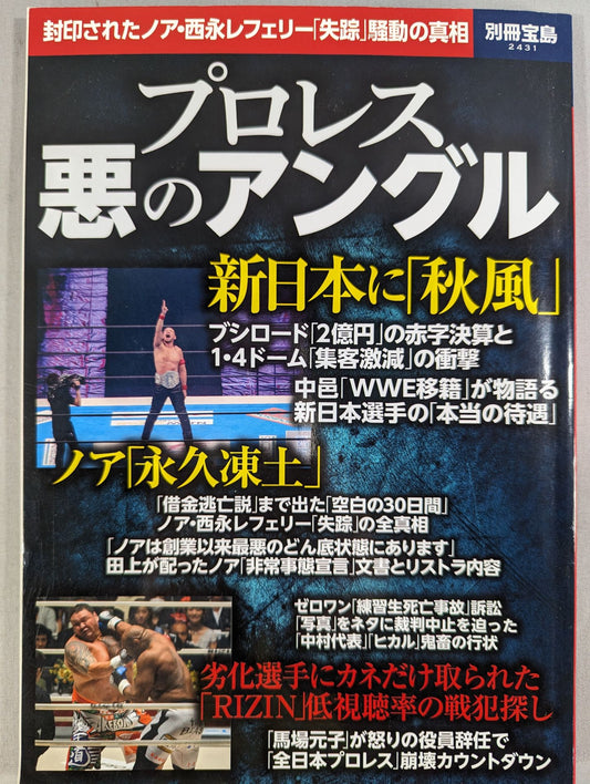別冊宝島2431 プロレス 悪のアングル 封印されたノア・西永レフェリー失踪騒動の真相