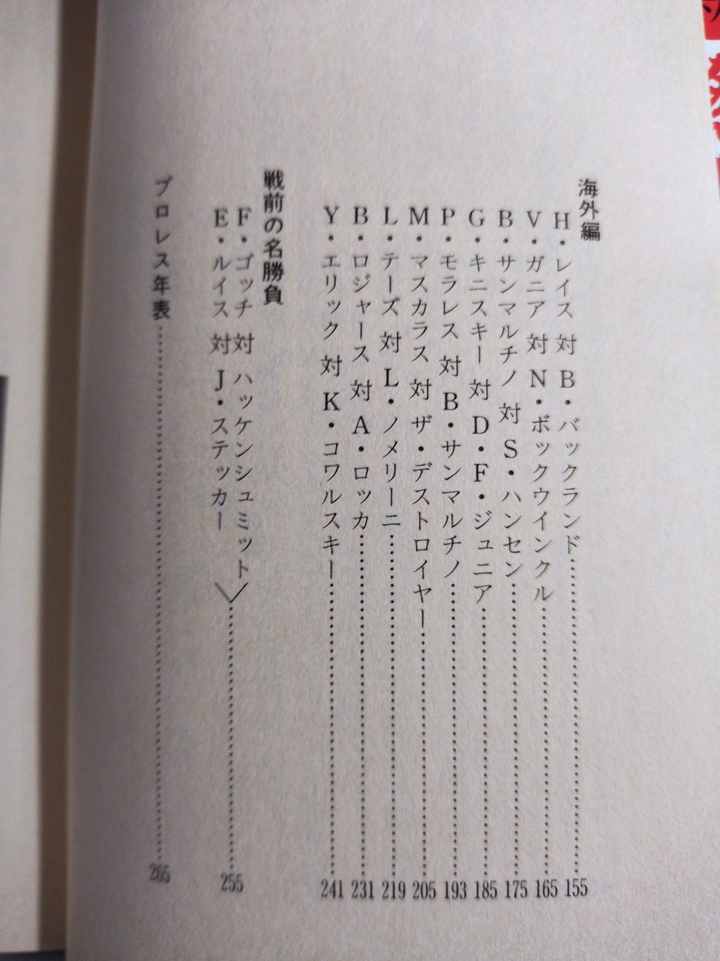 プロレス血涙戦記 名勝負物語
