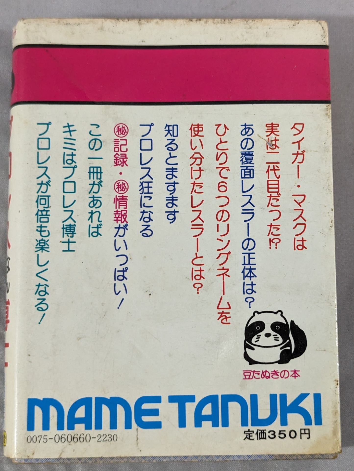 Pro Wrestling Anything Dr. Bean Tanuki Book 166