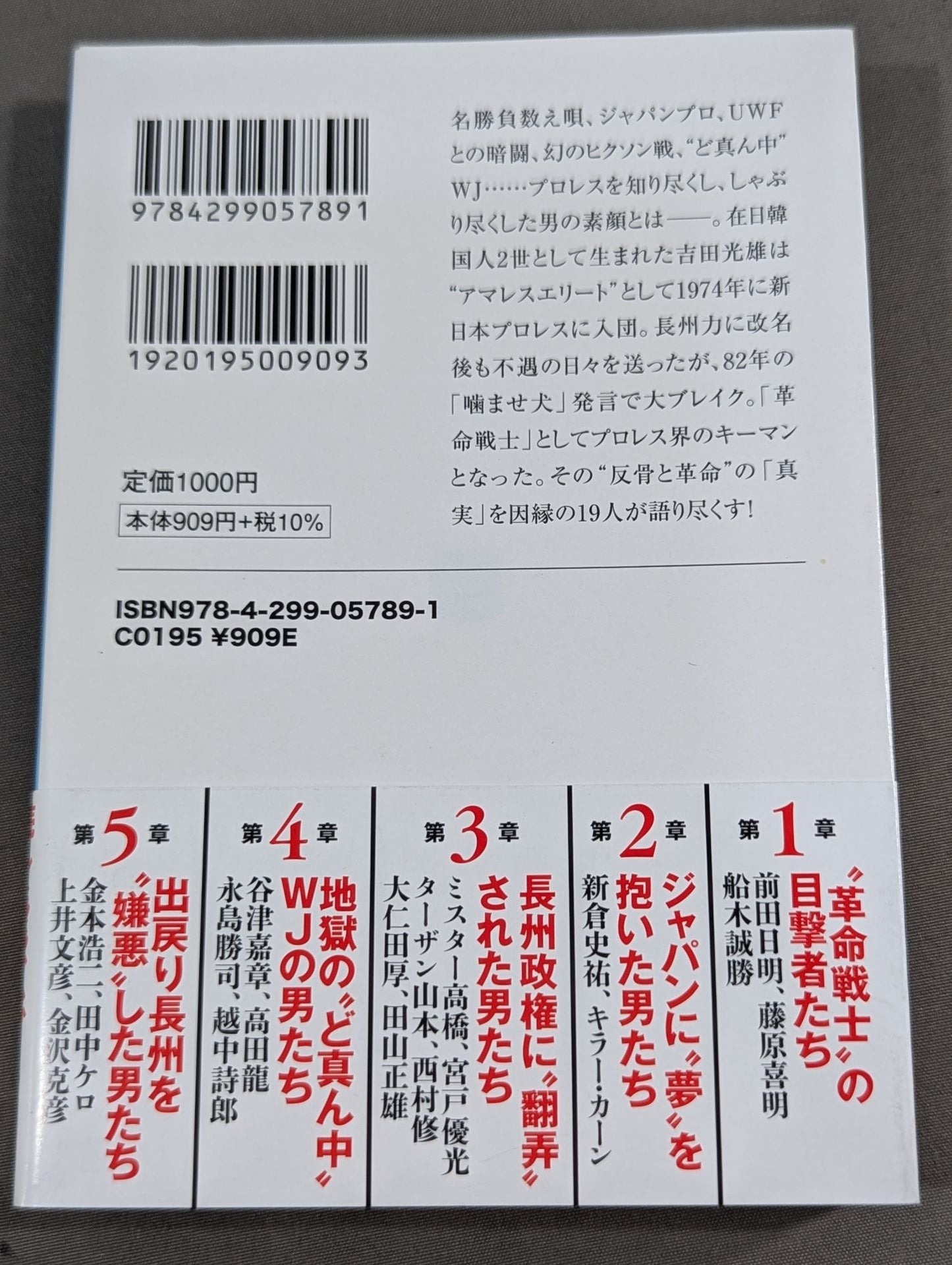 Testimony Riki Choshu : The Rebellion and Revolution of Zainichi Wrestlers