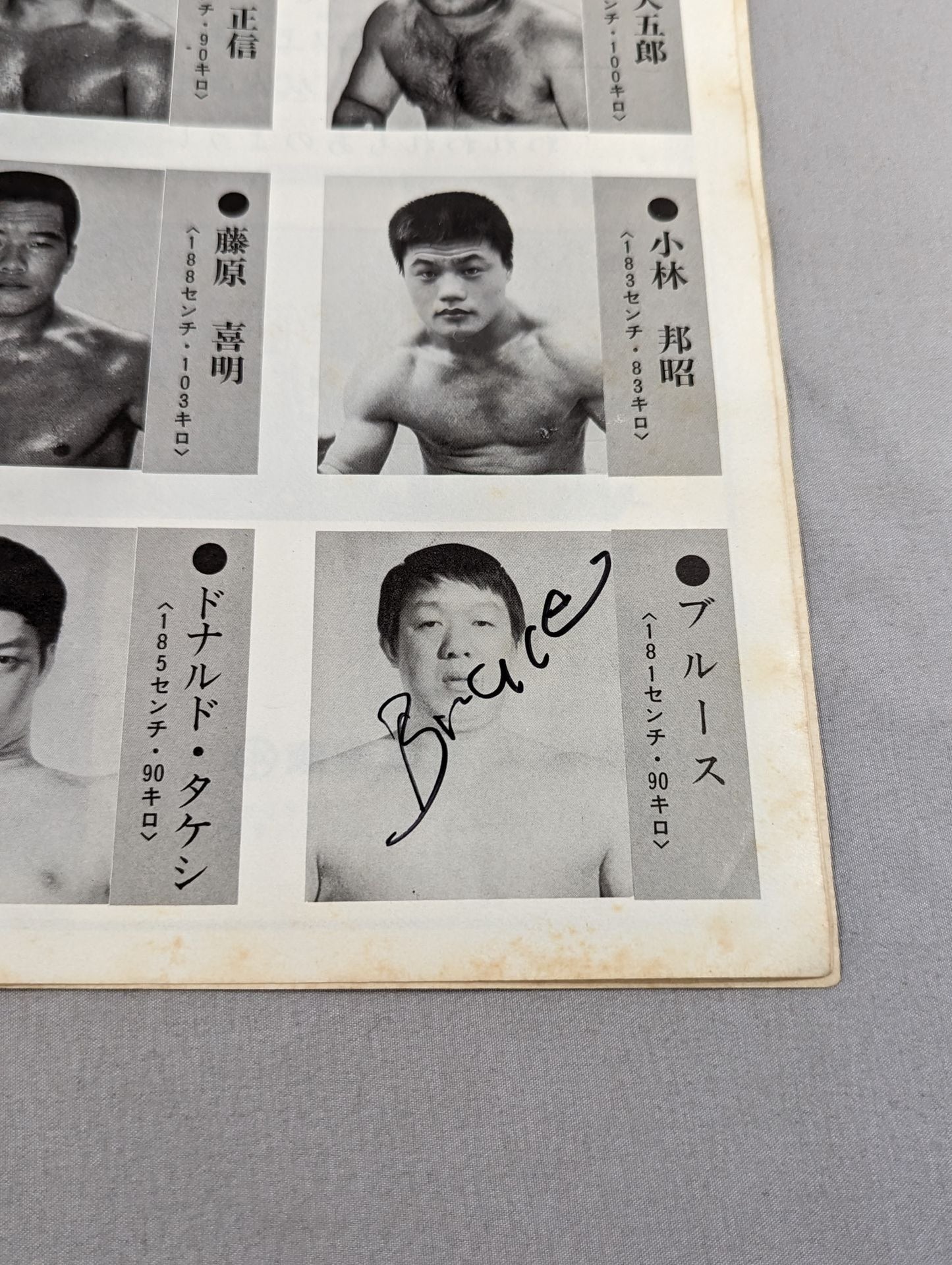 [9 fighters hand signed autograph 74 World League Rounds