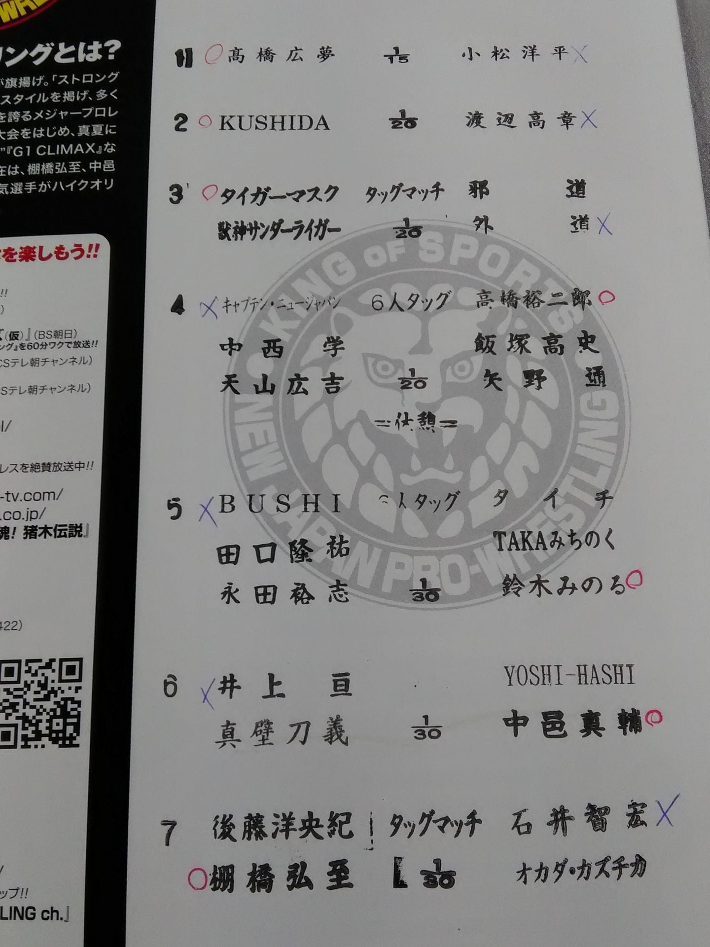 NEW JAPAN LIVE 2012