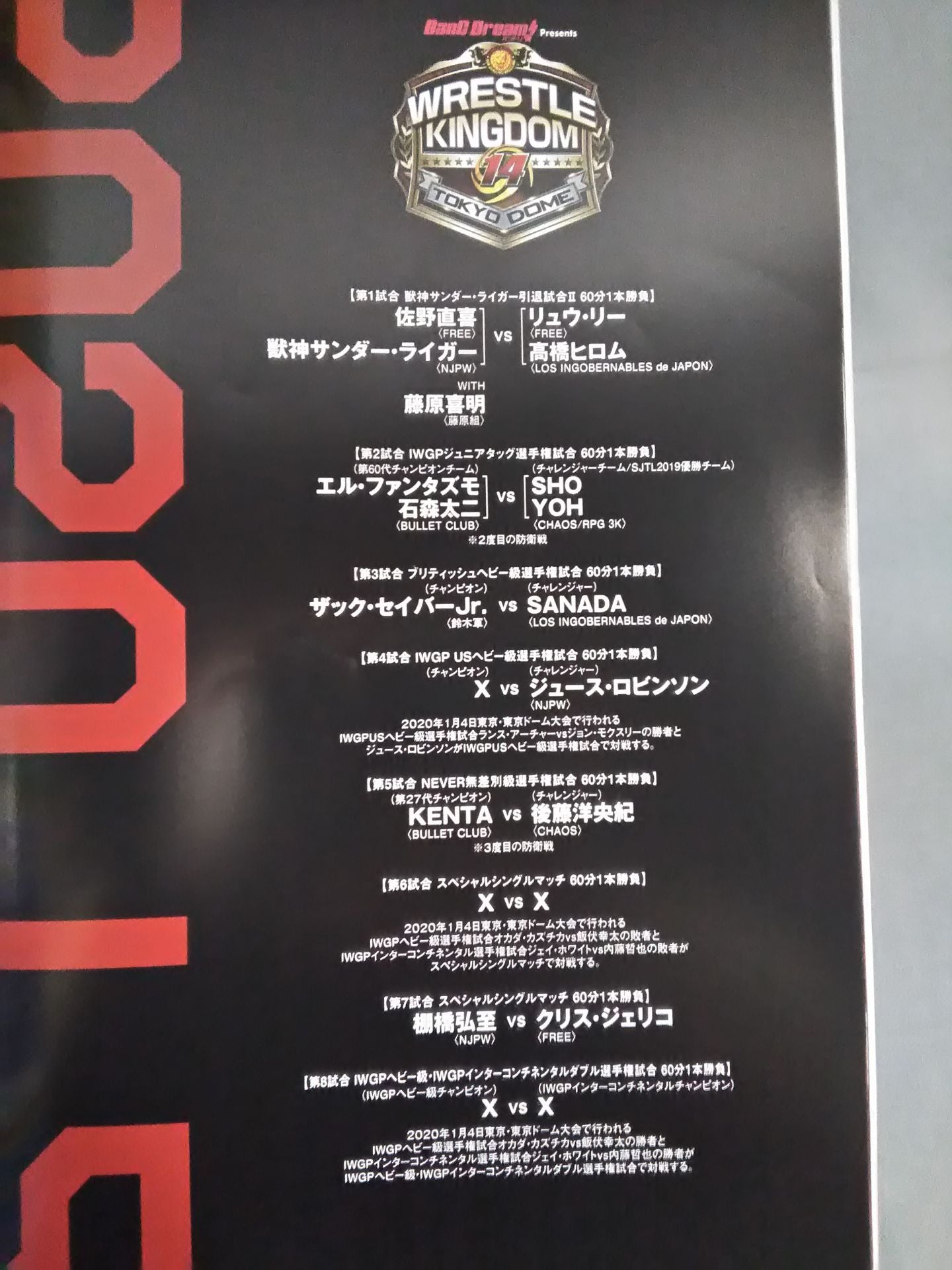 WRESTLE KINGDOM 14
