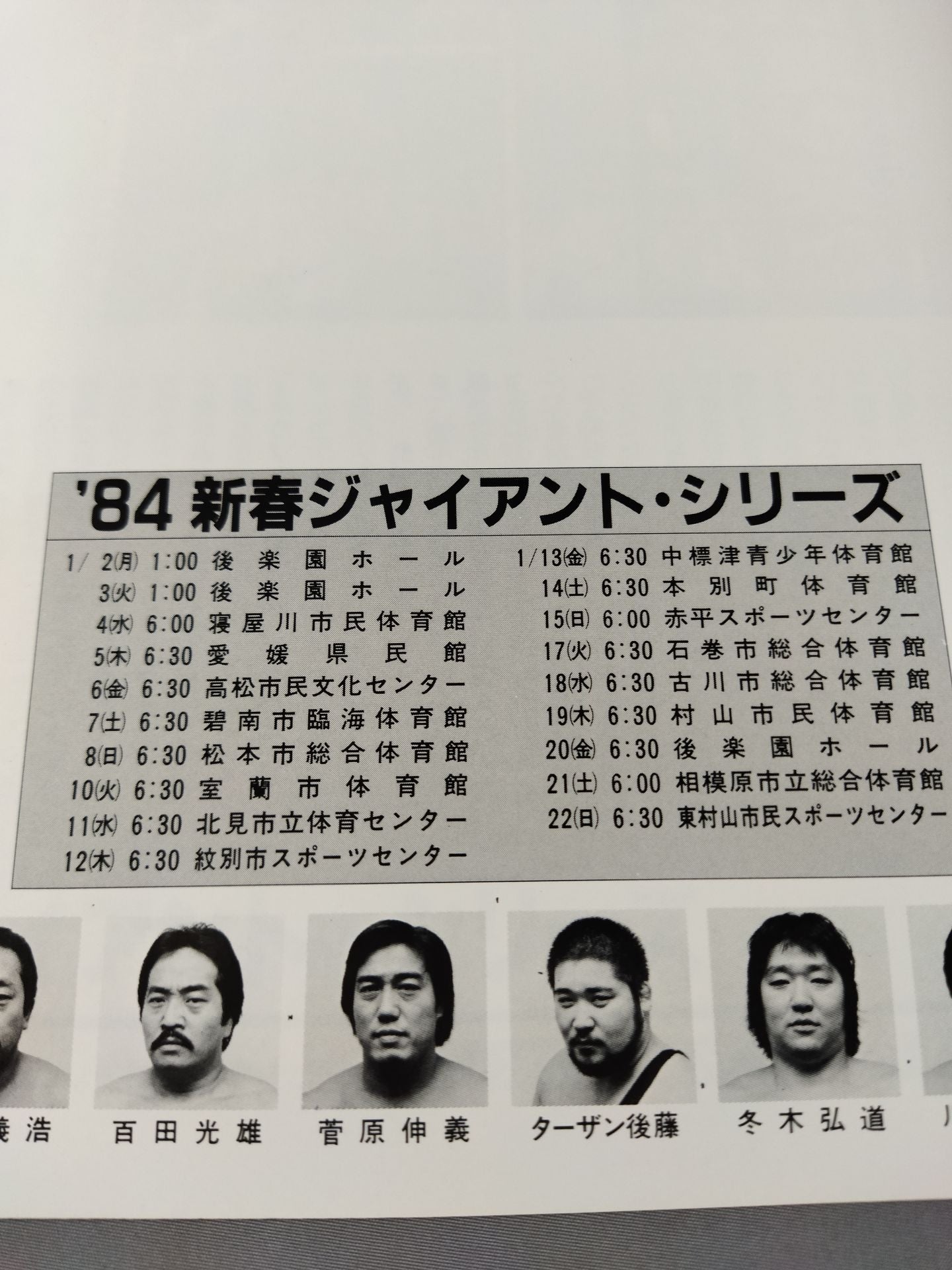 84新春ジャイアント・シリーズ