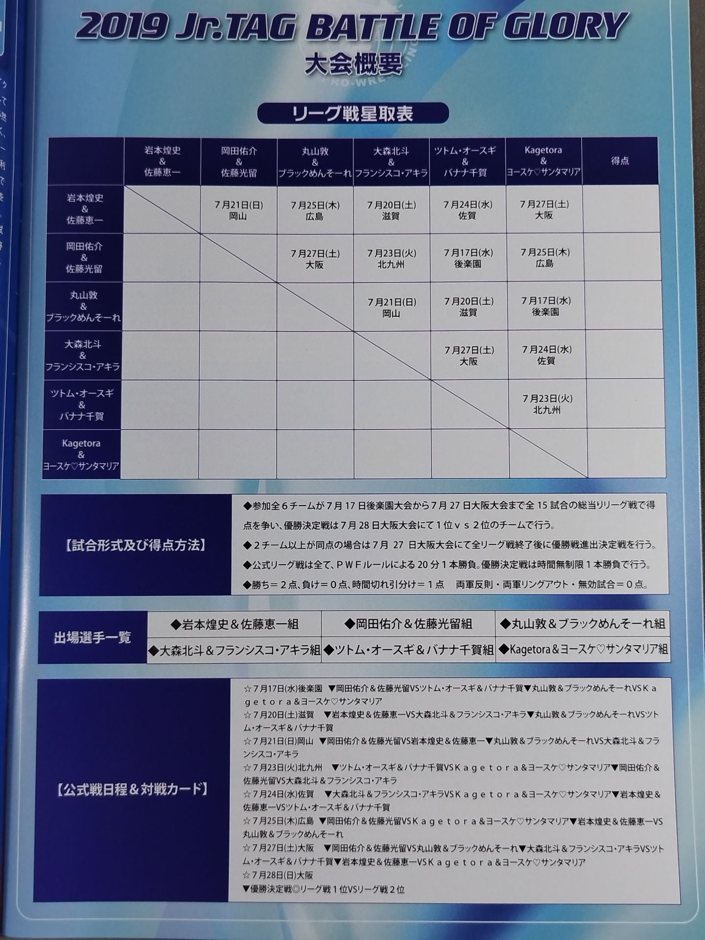 2019サマーアクションシリーズ / 2019 SUMMER ACTION SERIES