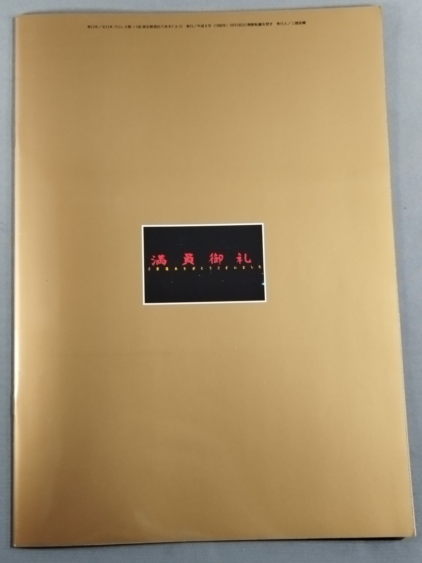 96 Giant Series / 10.18 Budokan 24th Anniversary Match