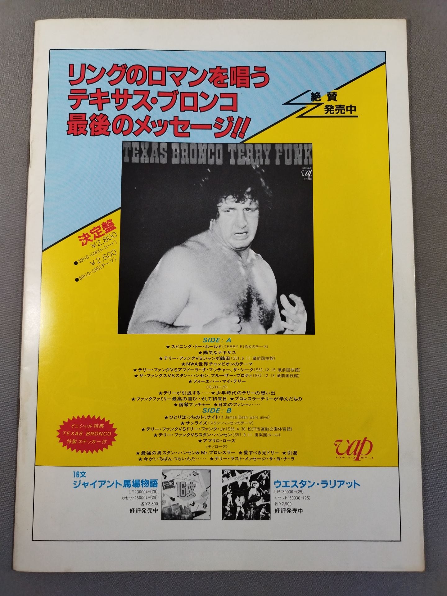 ★ Terry Funk Retirement Commemorative Game ★ 83 Super Power Series