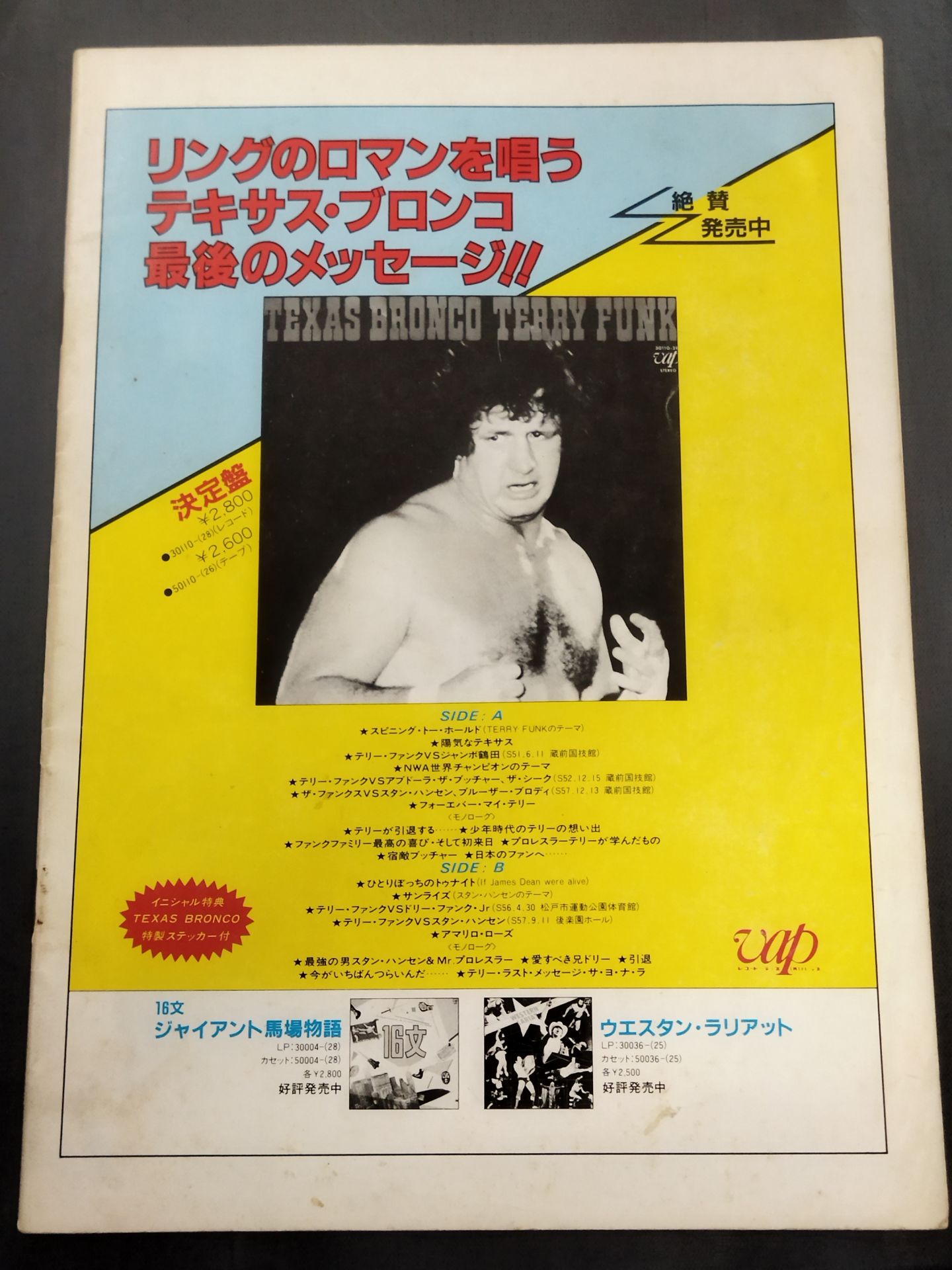 ★ Terry Funk Retirement Commemorative Game ★ 83 Super Power Series