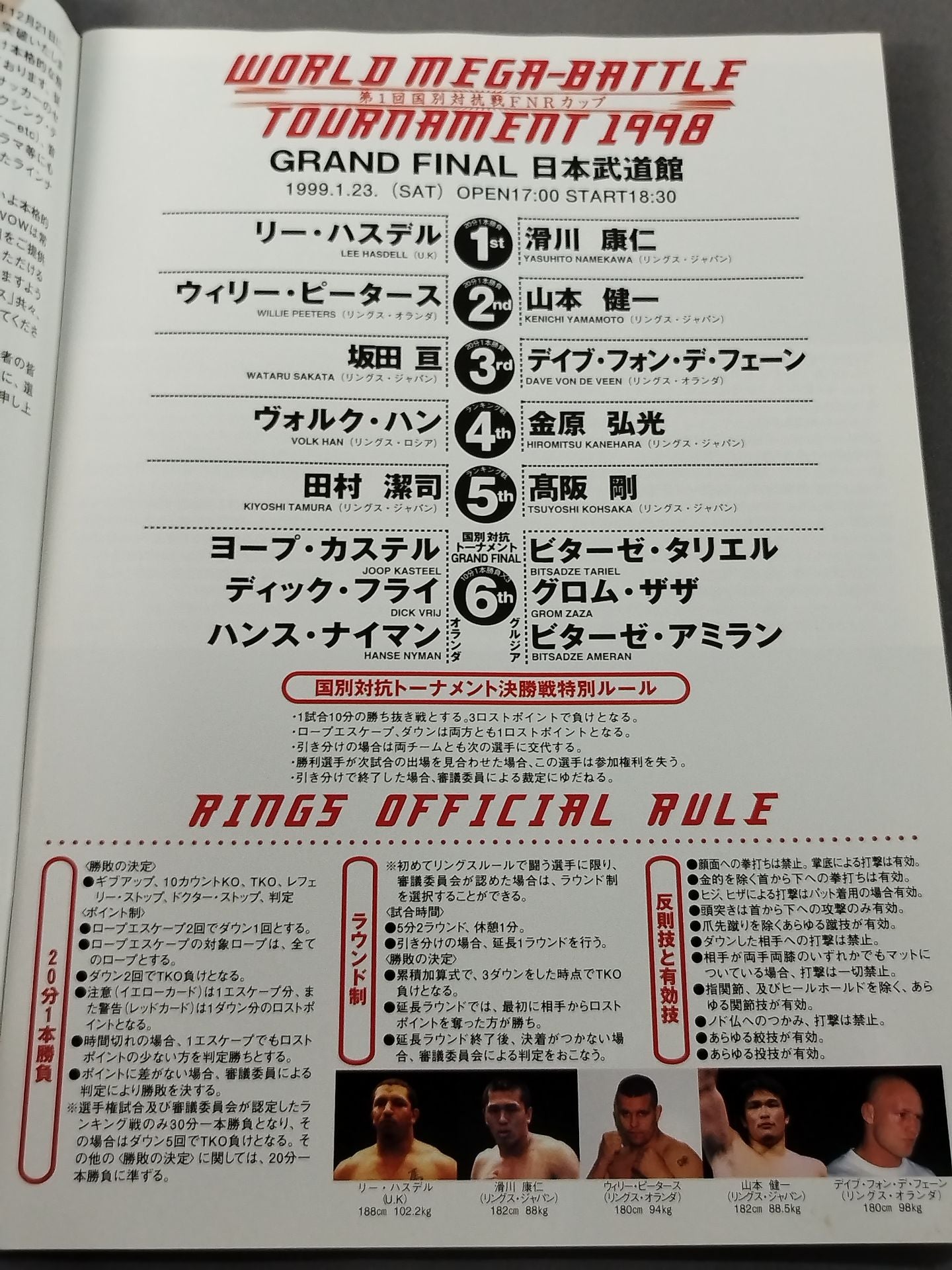 WORLD MEGA-BATTLE TOURNAMENT 1998 GRAND FINAL