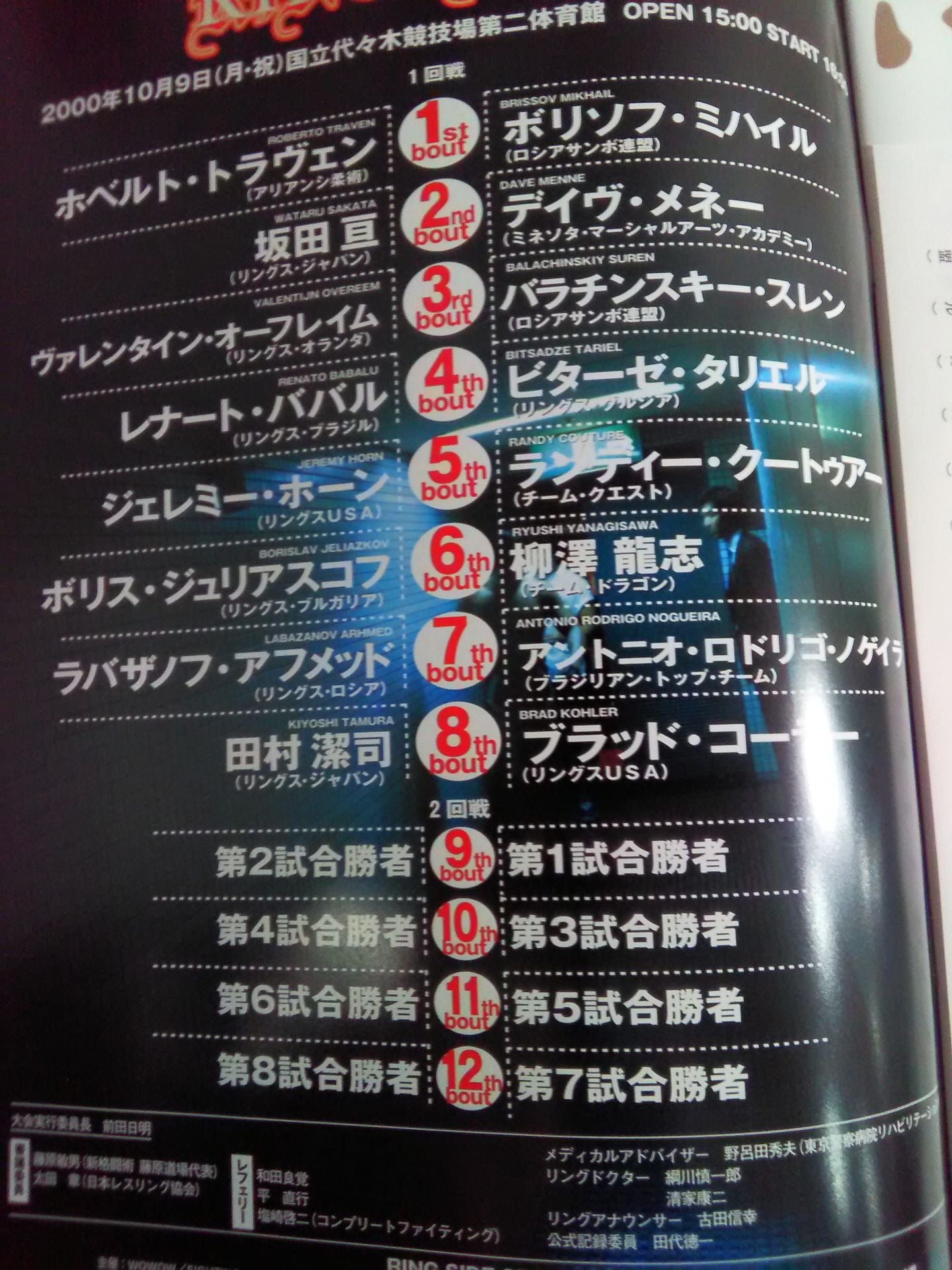 RINGS / WORLD MEGA-BATTLE OPEN TOURNAMENT 2000 KING of KINGS