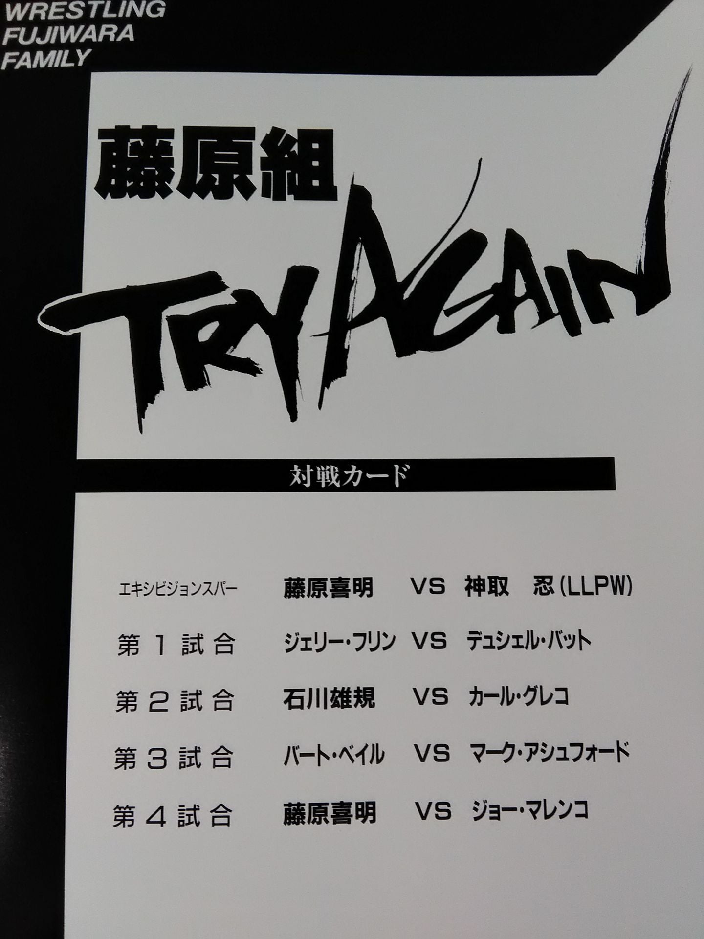 TRY AGAIN ミスター空中追悼記念興行