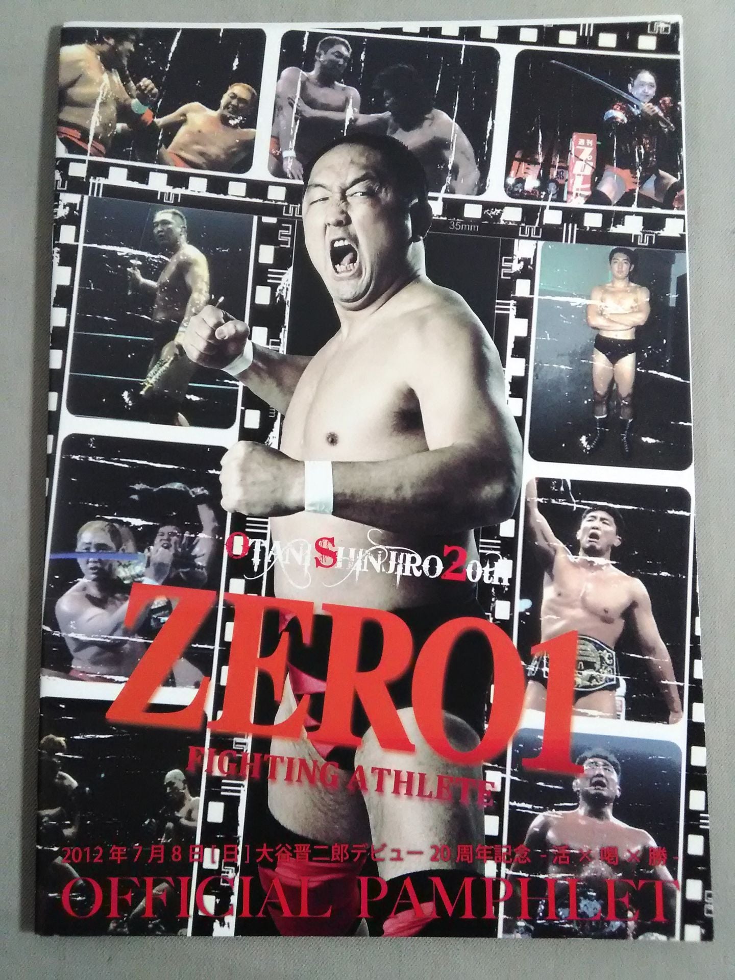 [2 fighters hand signed autograph ZERO-ONE Shinjiro Otani 20th Anniversary -Cheers × Victory × Live-
