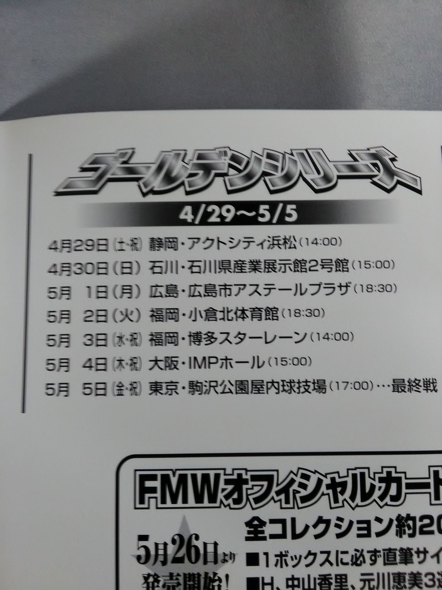 FMW GOLDEN SERIES / ゴールデンシリーズ