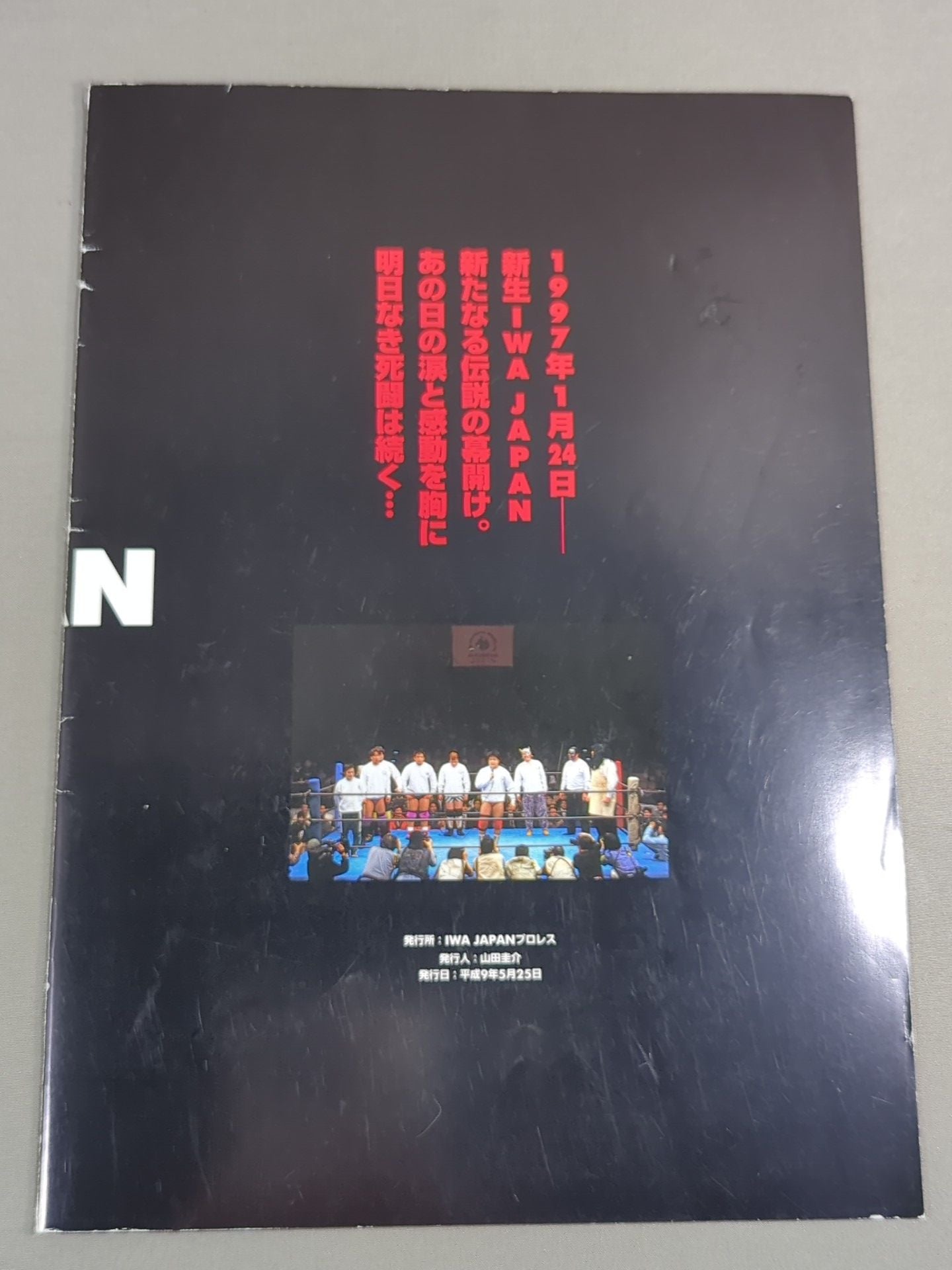 新生IWA JAPANプロレス RESTART OFFICIAL PROGRAM Vol.1