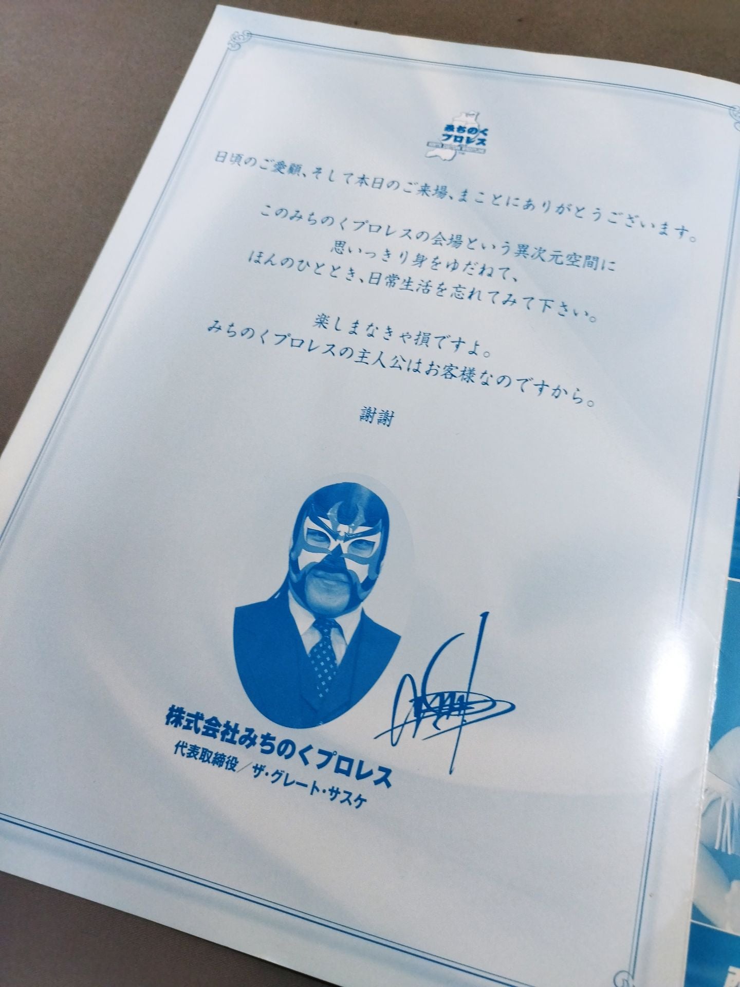 Michinoku Pro Wrestling Official Brochure Vol.73