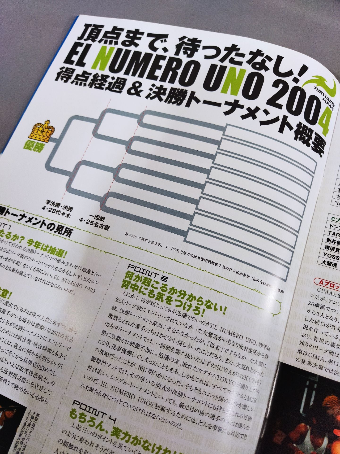 2004闘龍門JAPAN オフィシャルパンフレット(4月~6月)