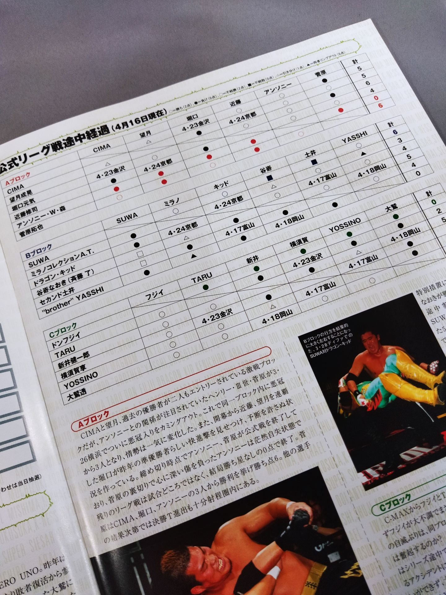 2004闘龍門JAPAN オフィシャルパンフレット(4月~6月)
