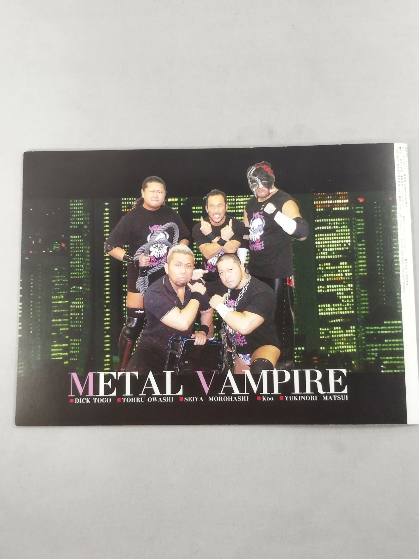 [2 fighters hand signed autograph DDT Official Program Spring 2008 Vol.08