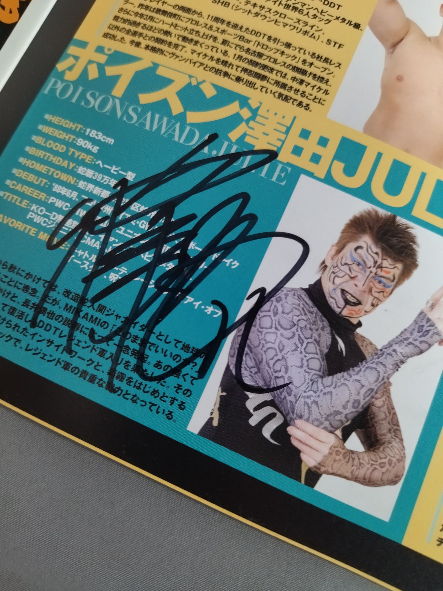 【PSJ hand signed autograph 】DDT Official Program Spring 2008 Vol. 08