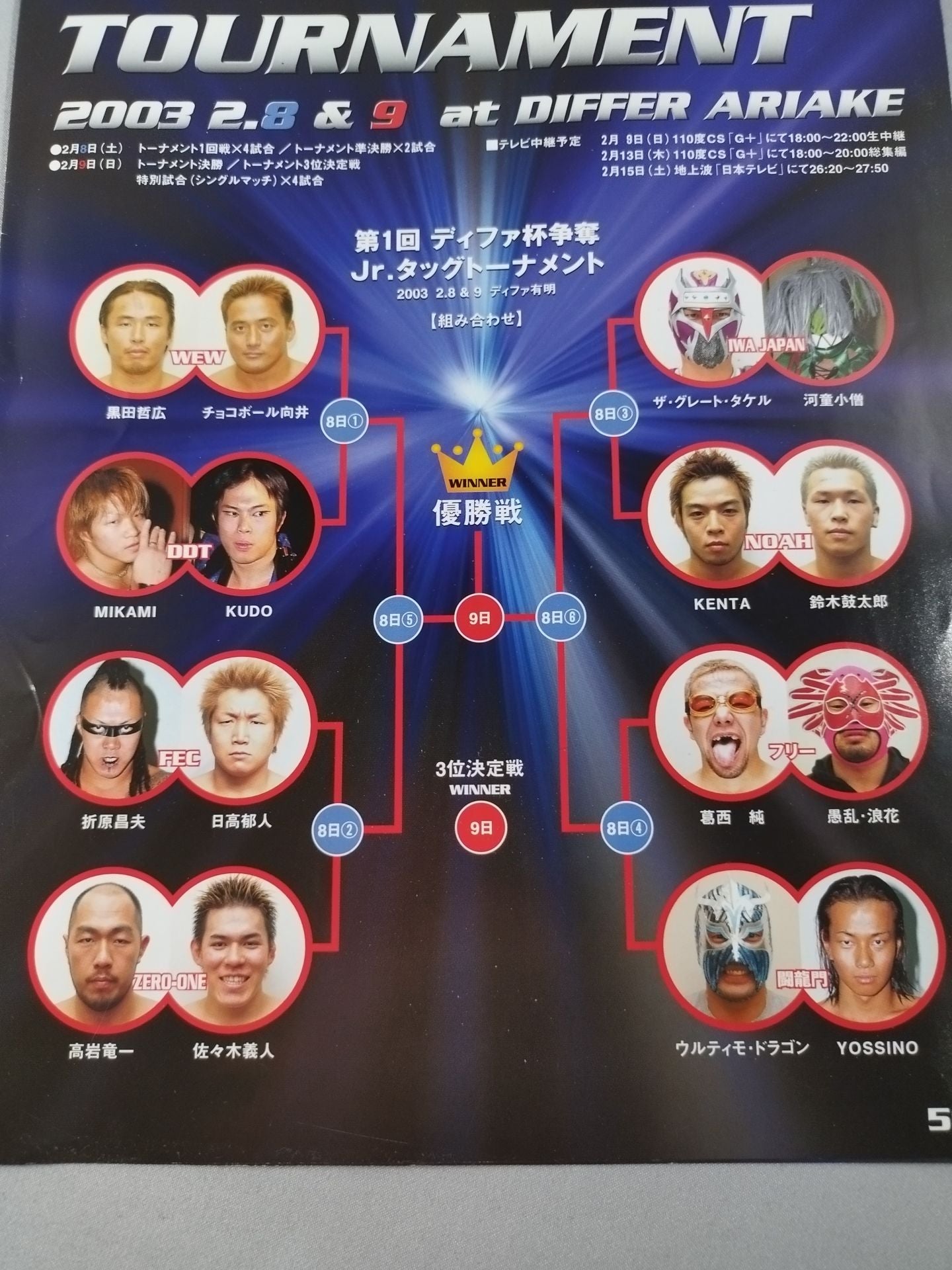 第1回ディファカップ ジュニアタッグトーナメント