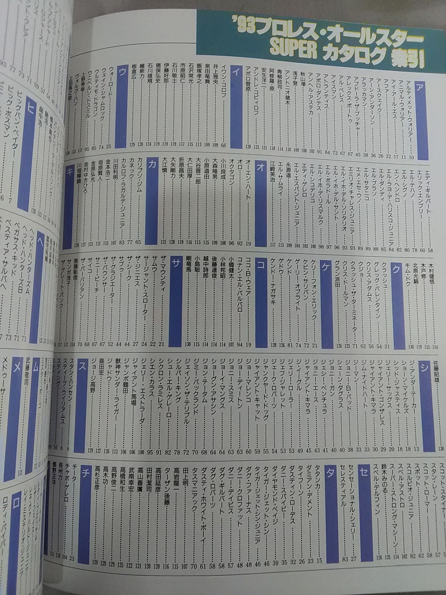 ゴング増刊号 93プロレスオールスターSUPERカタログ