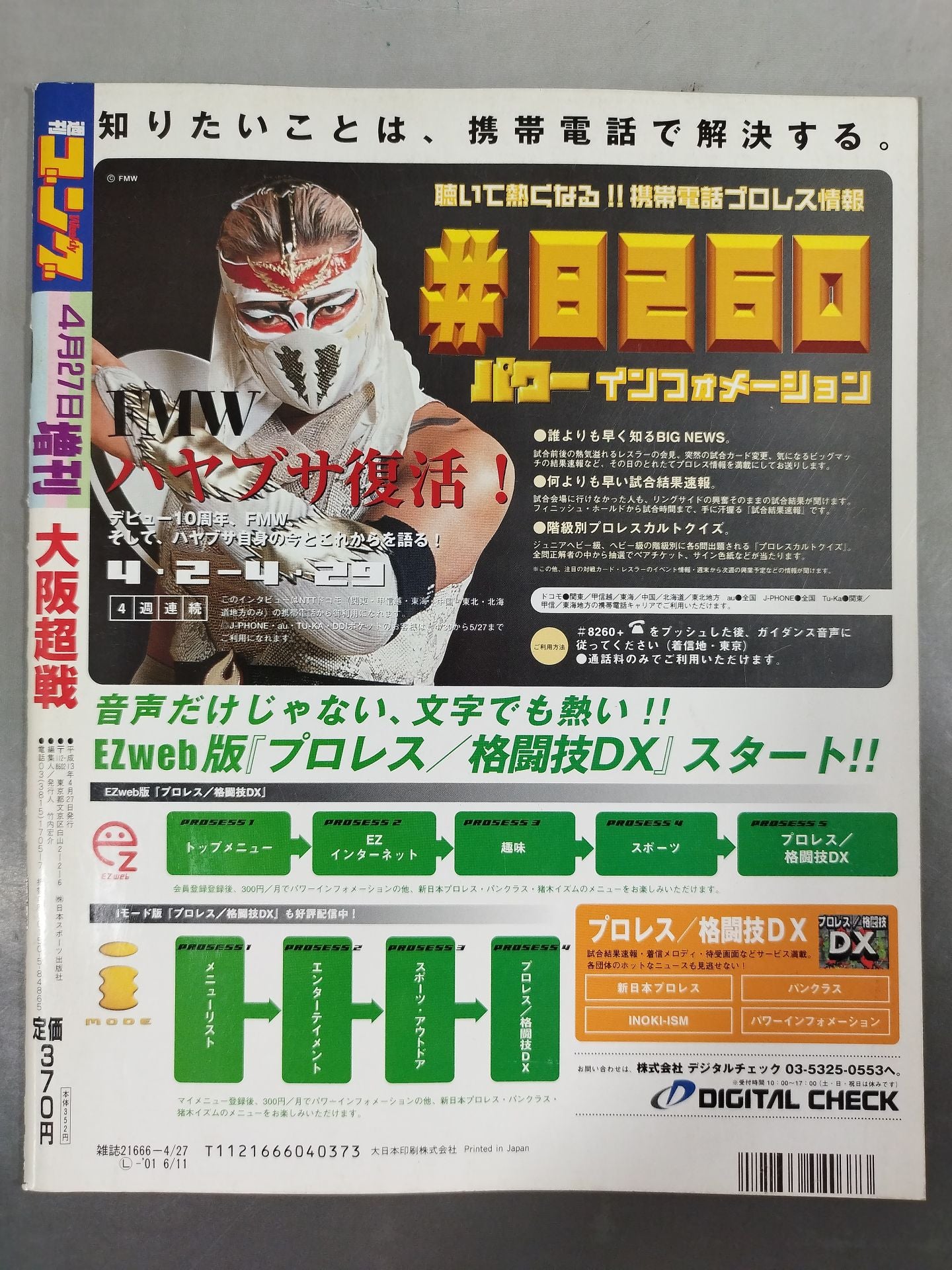 ゴング増刊号 大阪超戦 STRONGSTYLE2001