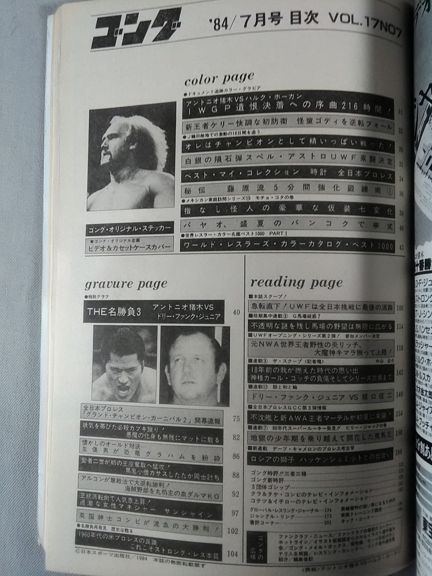 月刊ゴングVol.17 No.7