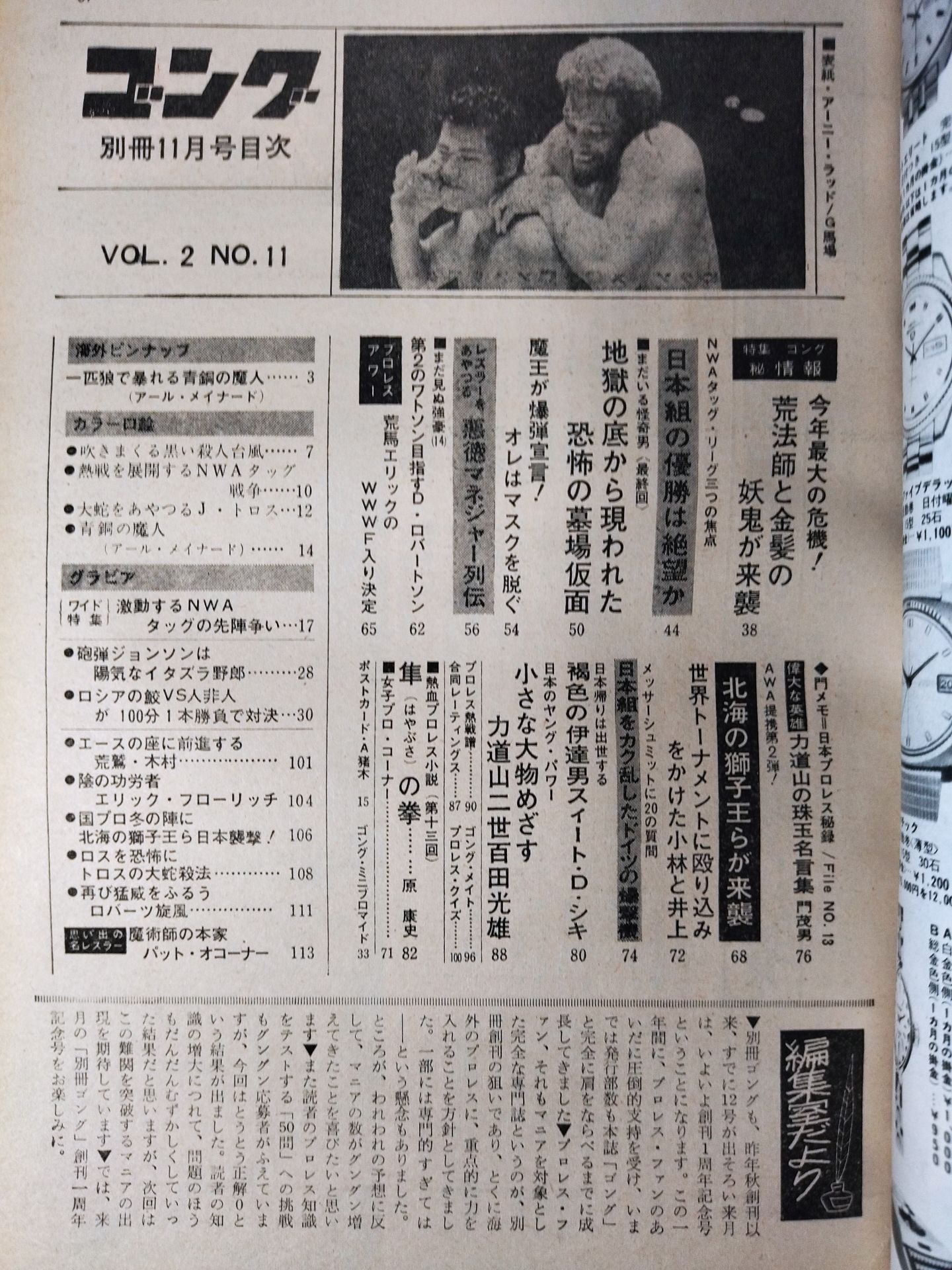 別冊ゴングVol.2 No.11
