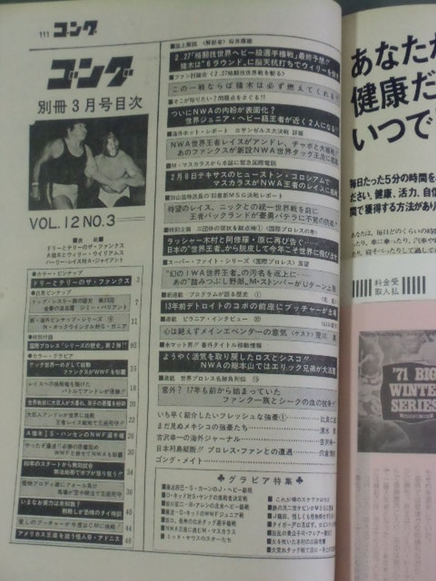 別冊ゴングVol.12 No.3