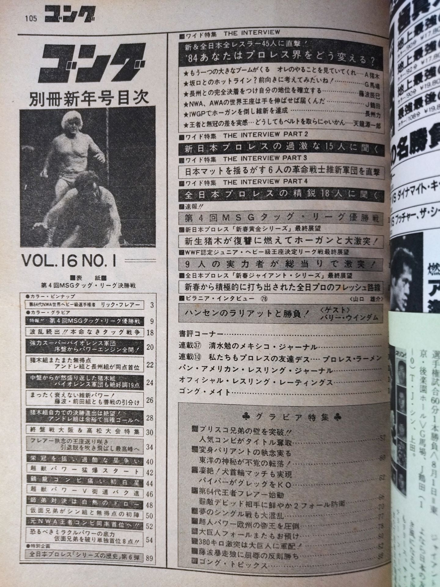 別冊ゴングVol.16 No.1