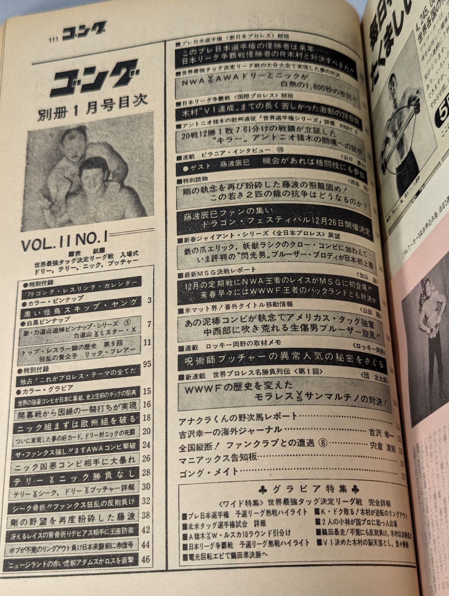 別冊ゴングVol.11 No.1