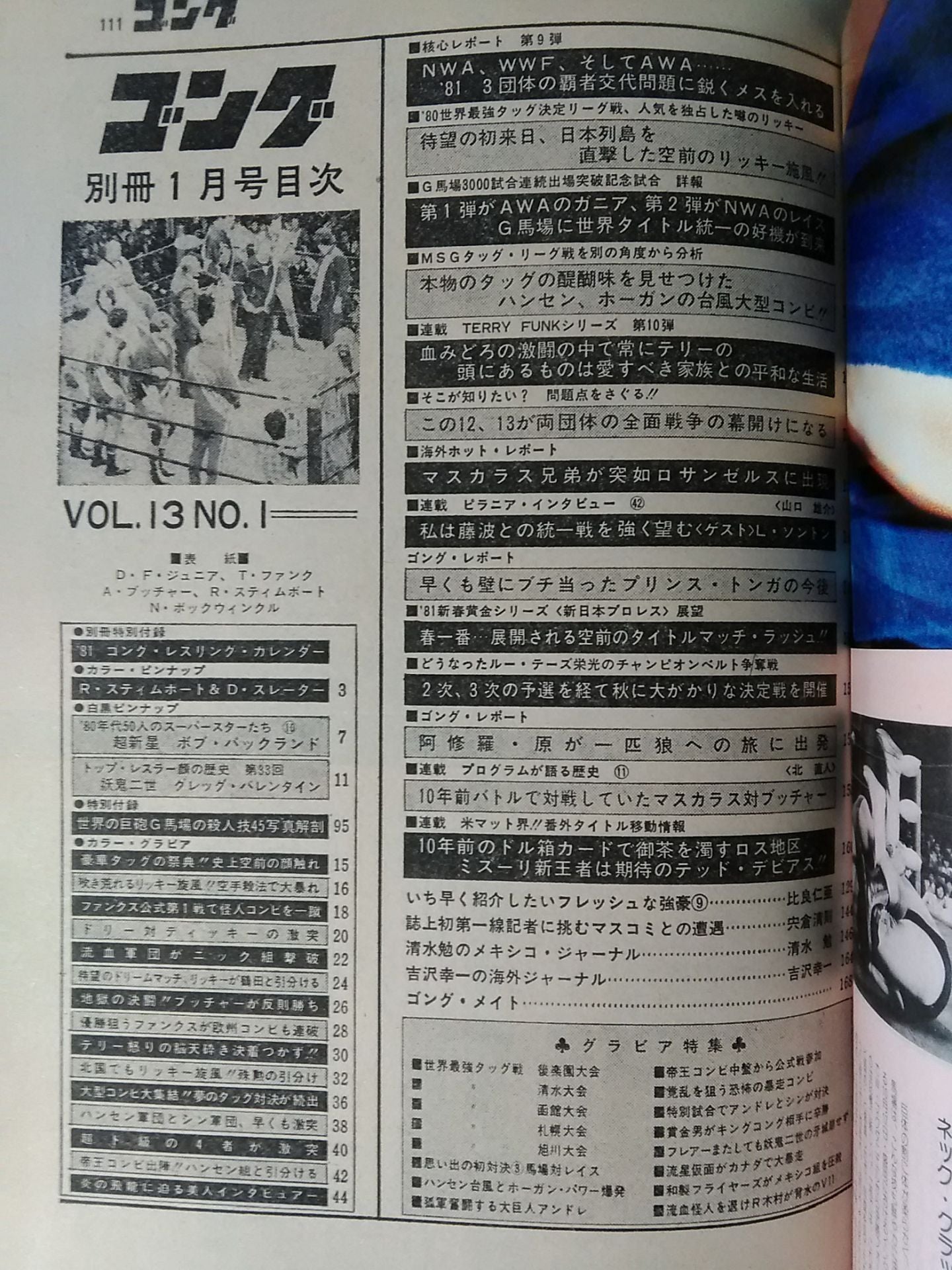 別冊ゴングVol.13 No.1