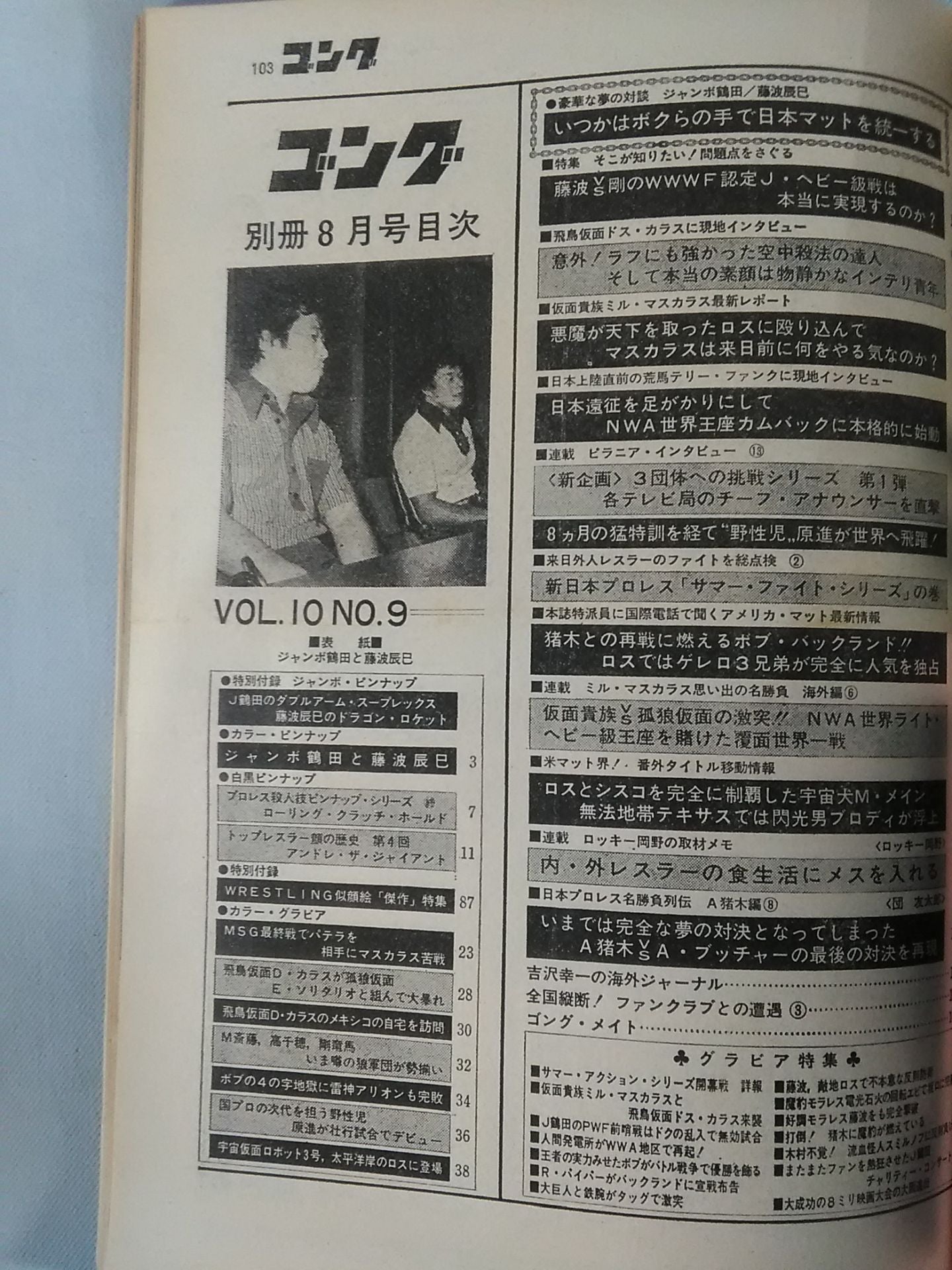 別冊ゴングVol.10 No.9
