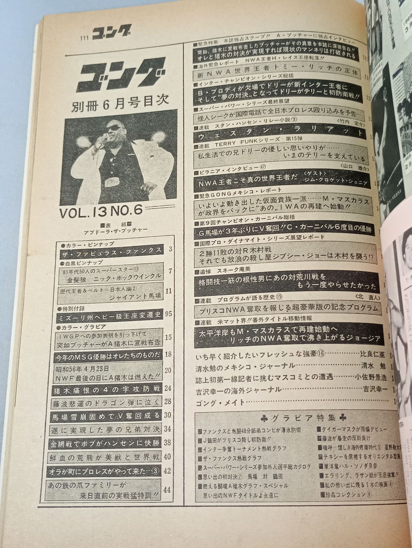 別冊ゴングVol.13 No.6